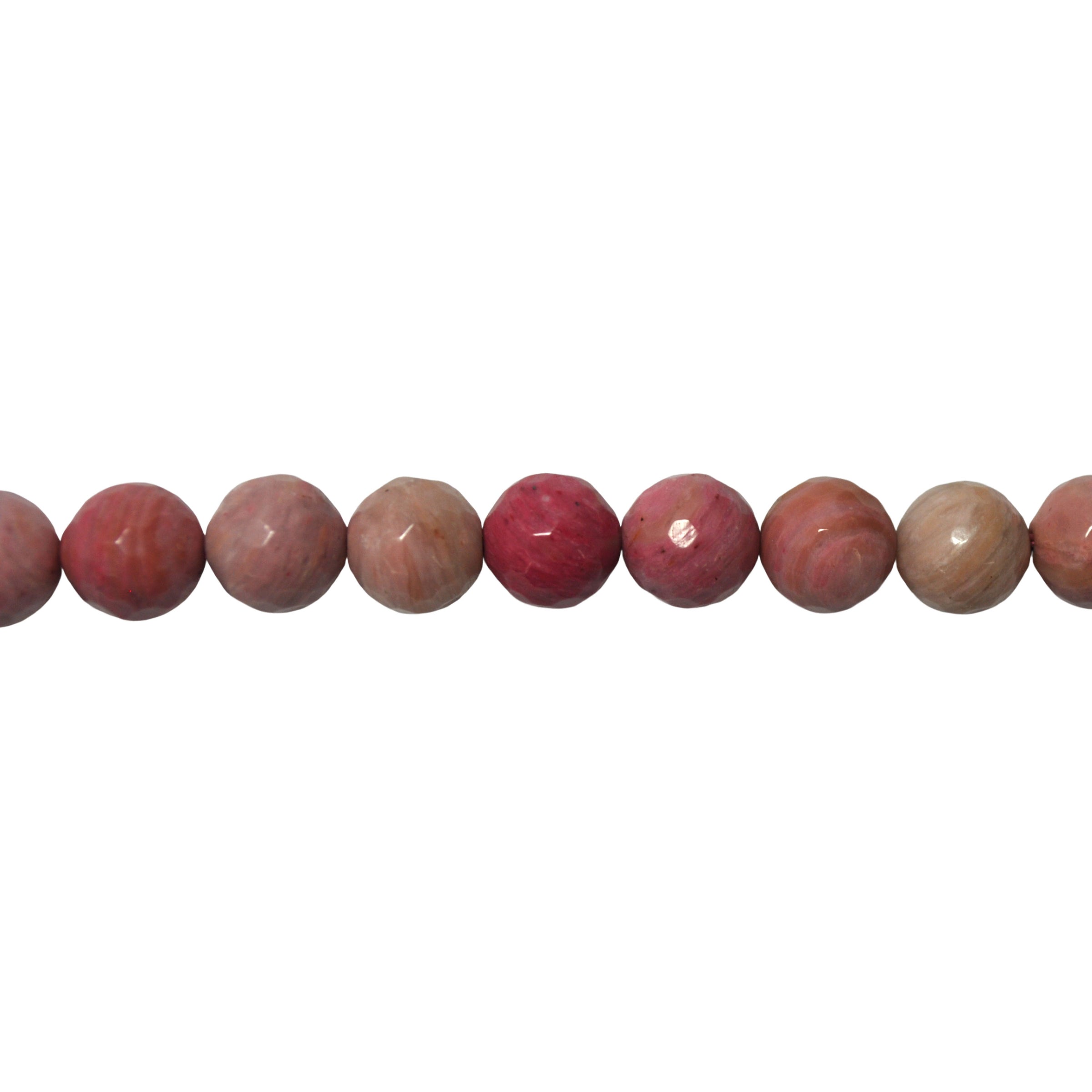Rhodonite Faceted Beads 10mm