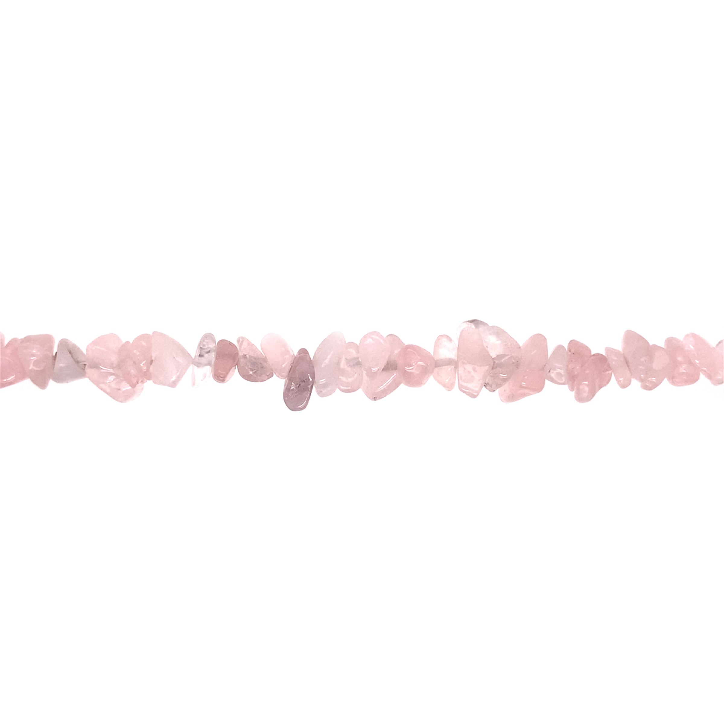 Rose Quartz Chips- 30" Strand