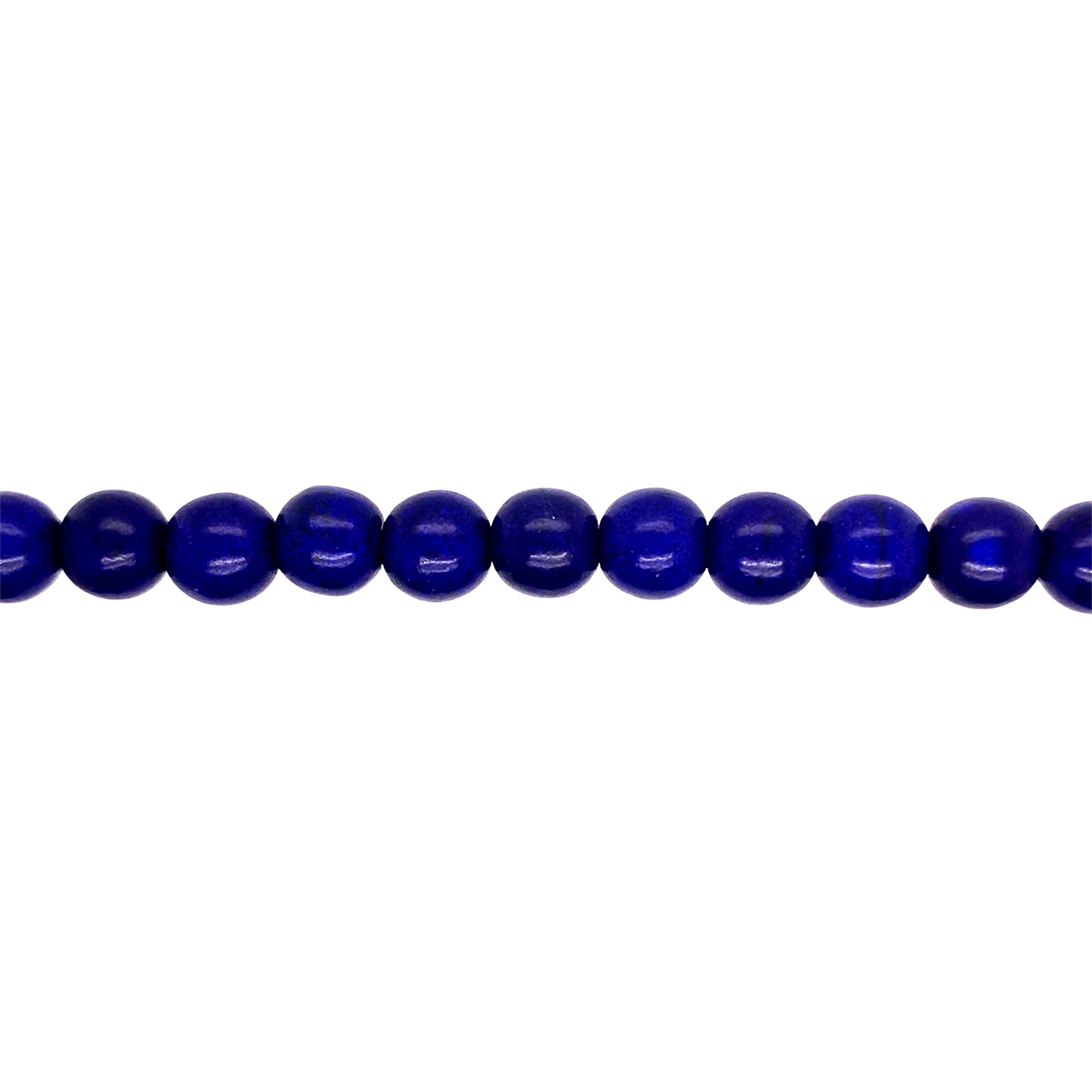 Royal Blue Synthetic Turquoise 10mm - Round