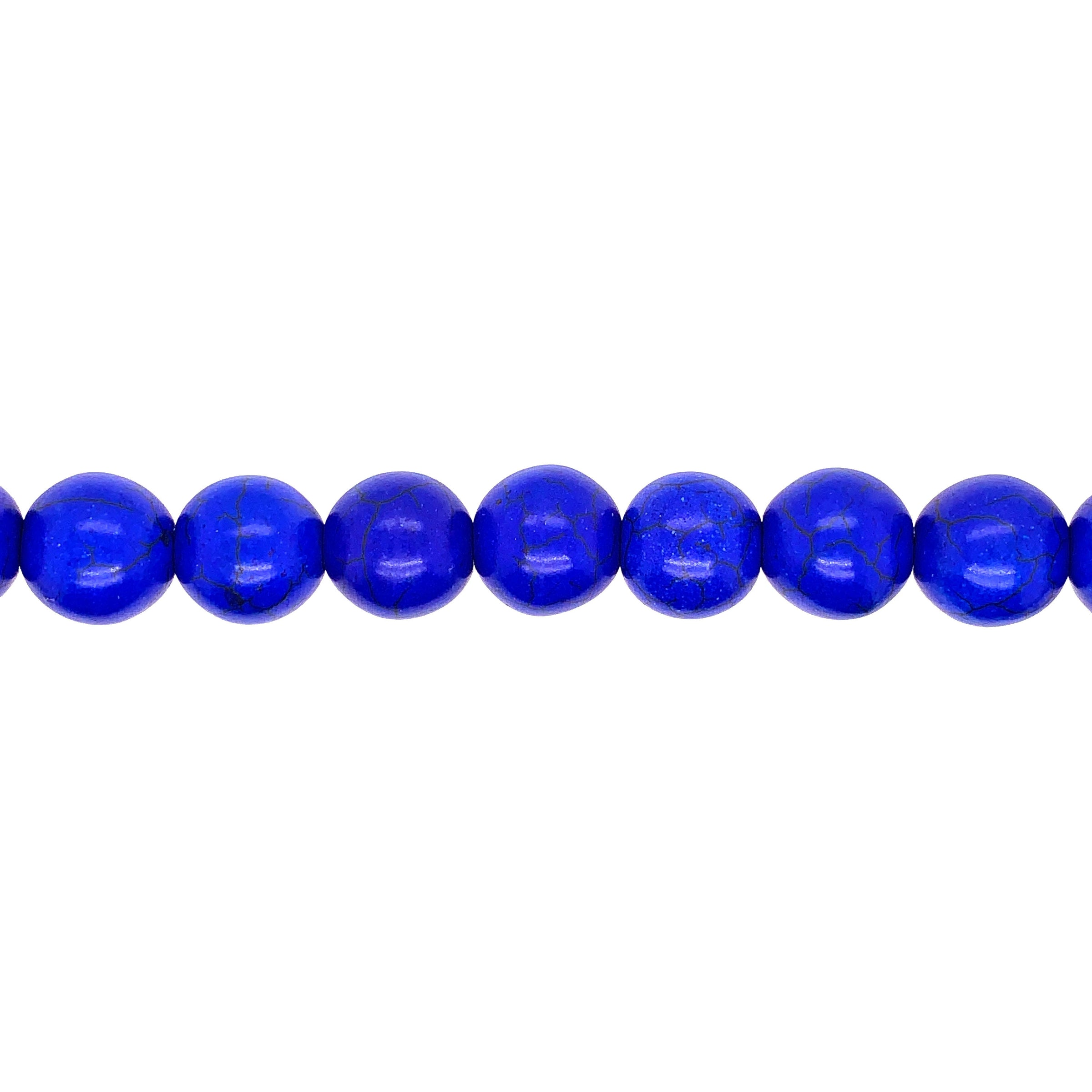 Royal Blue Synthetic Turquoise 12mm - Round