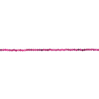 Ruby Faceted Beads