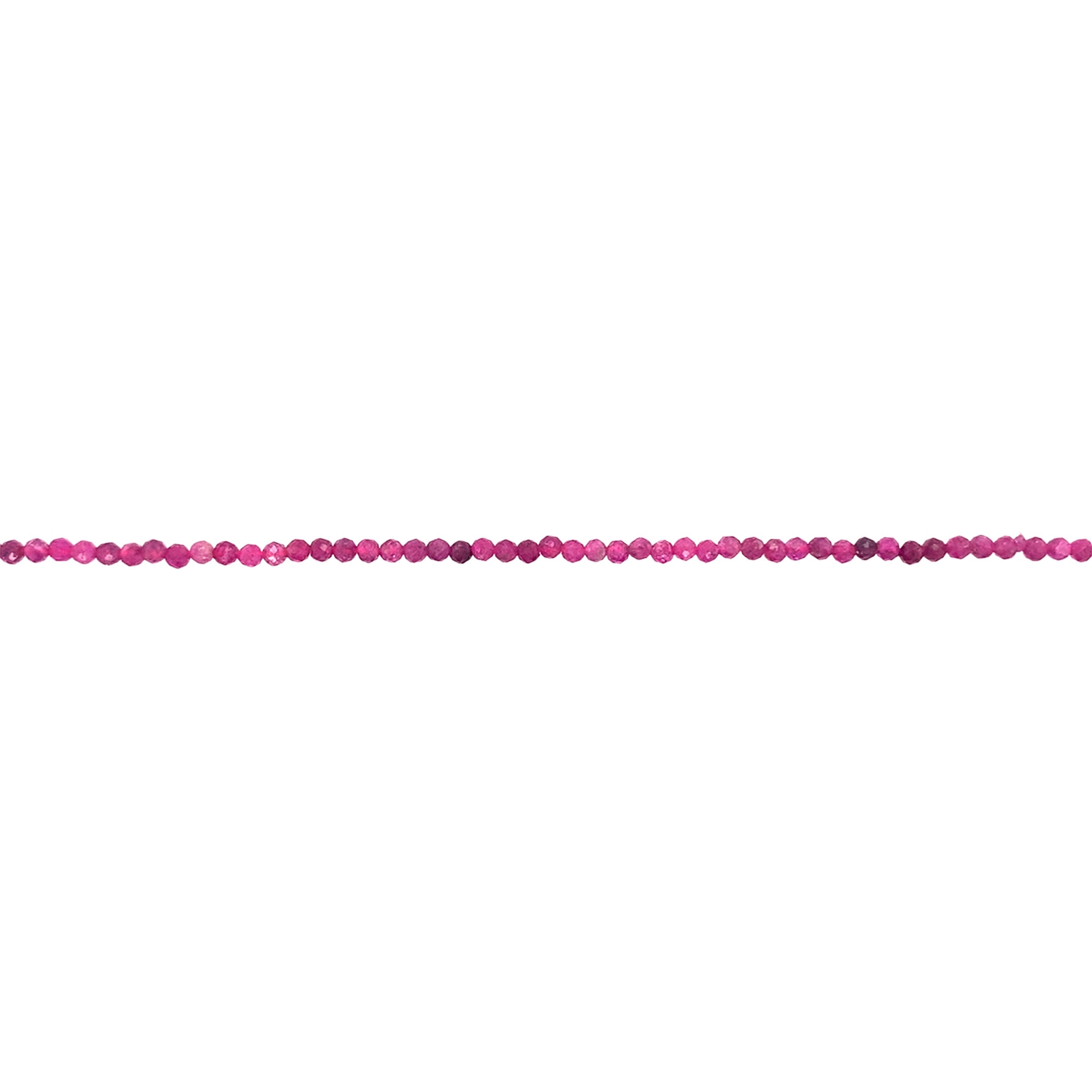Ruby Faceted Beads