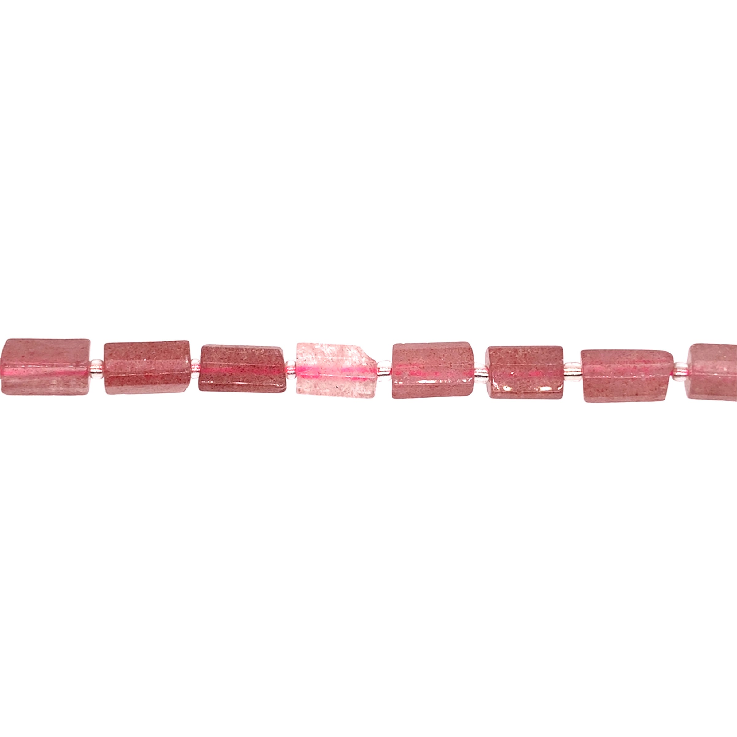 Ruby Quartz Hexagonal Column 10mm - Fa