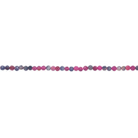 Ruby and Sapphire Faceted Beads