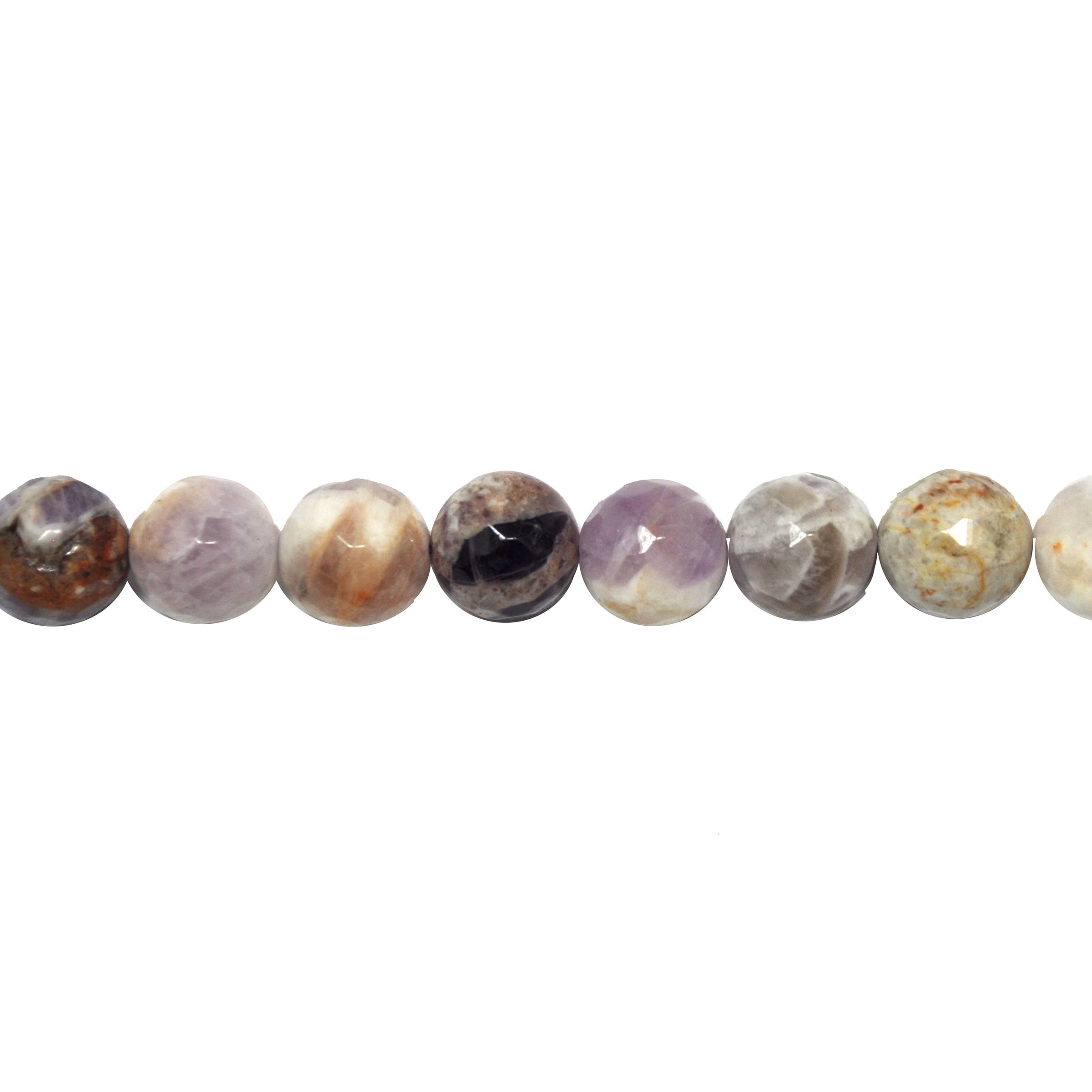 Sage Amethyst Faceted Beads 12mm