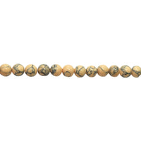 Salmon Marble Synthetic Turquoise - Round 10mm