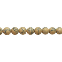 Salmon Marble Synthetic Turquoise - Round 14mm