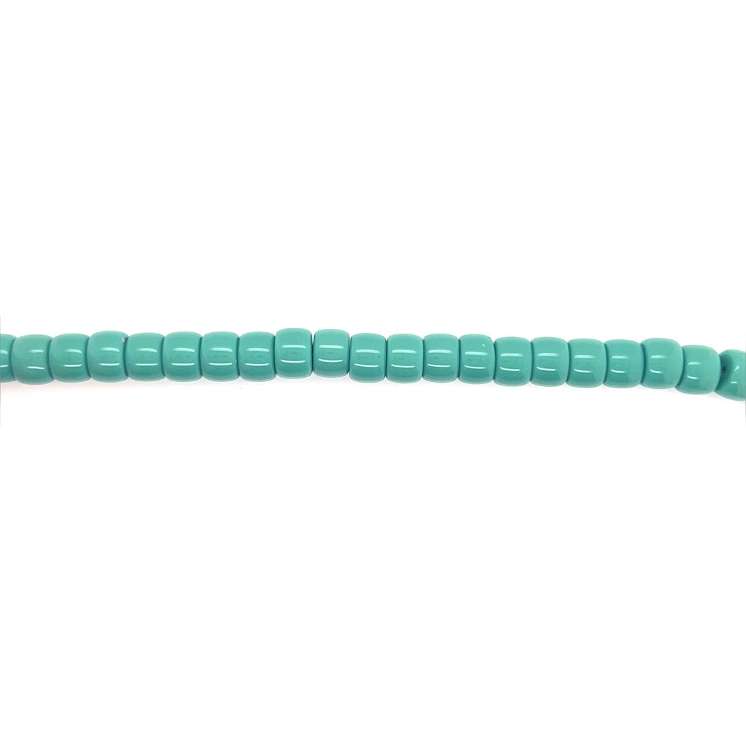 Sea Green Glass Rondelle Beads 8mm
