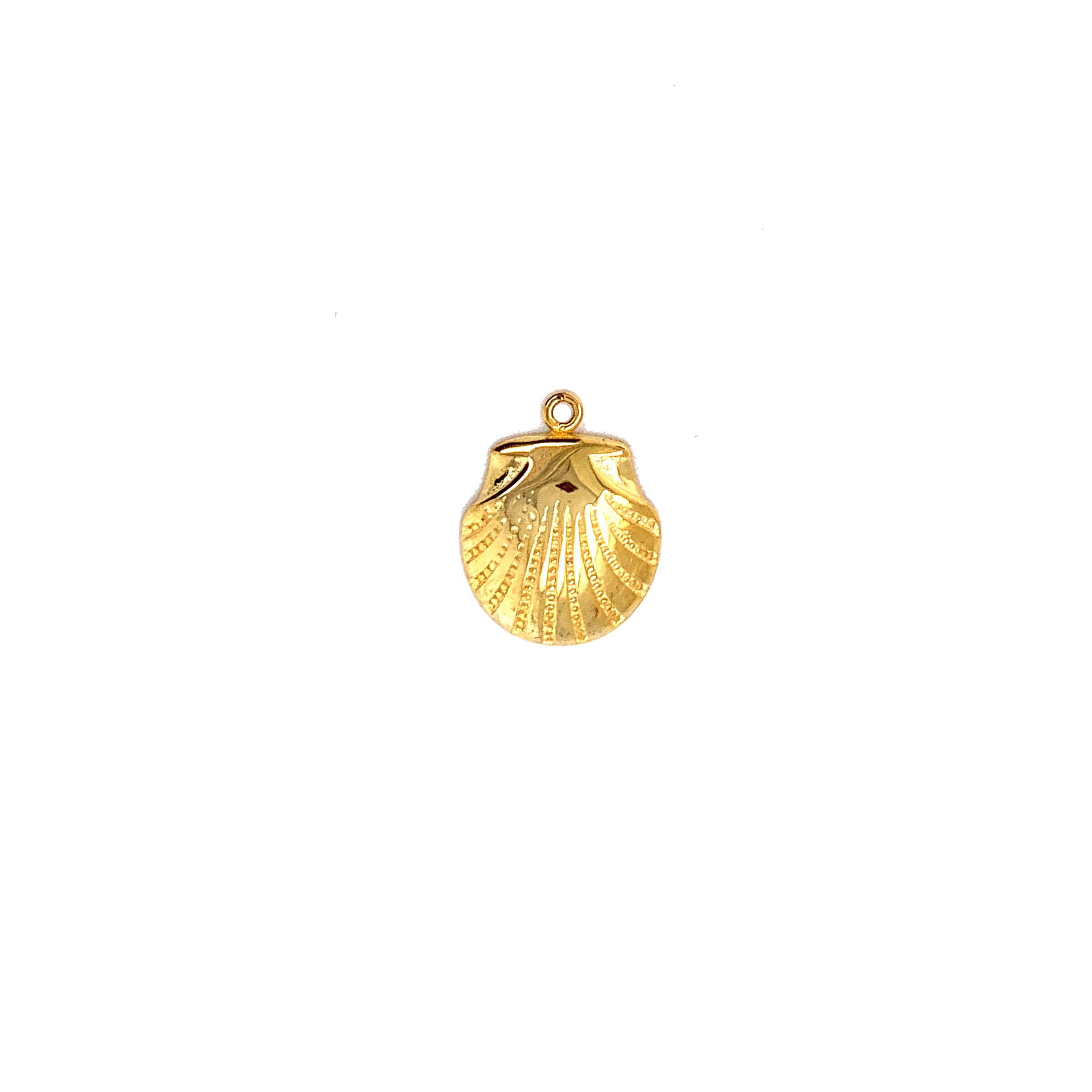 Shell Charm 14mm - Gold Plated