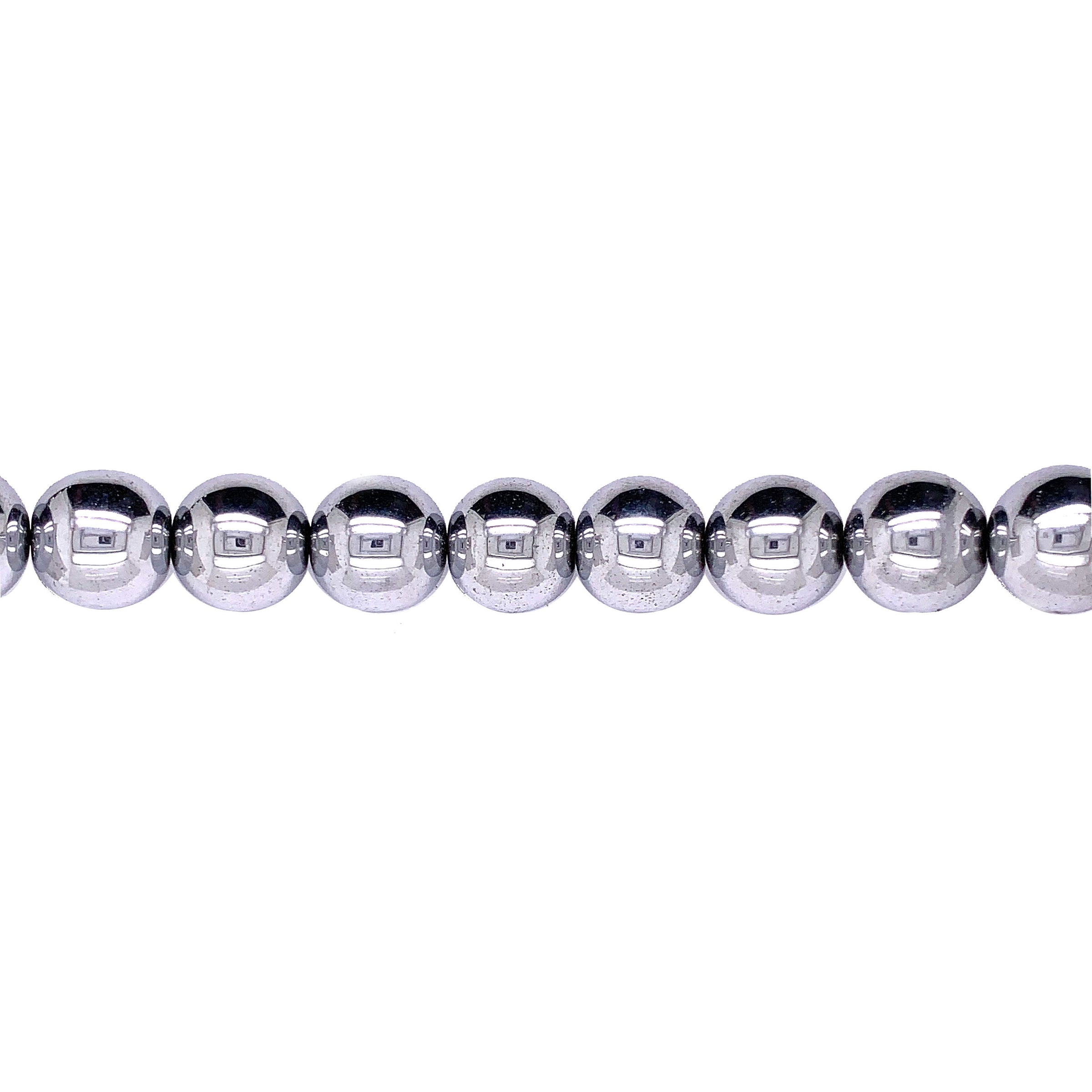 Silver Hematite 12mm - Round