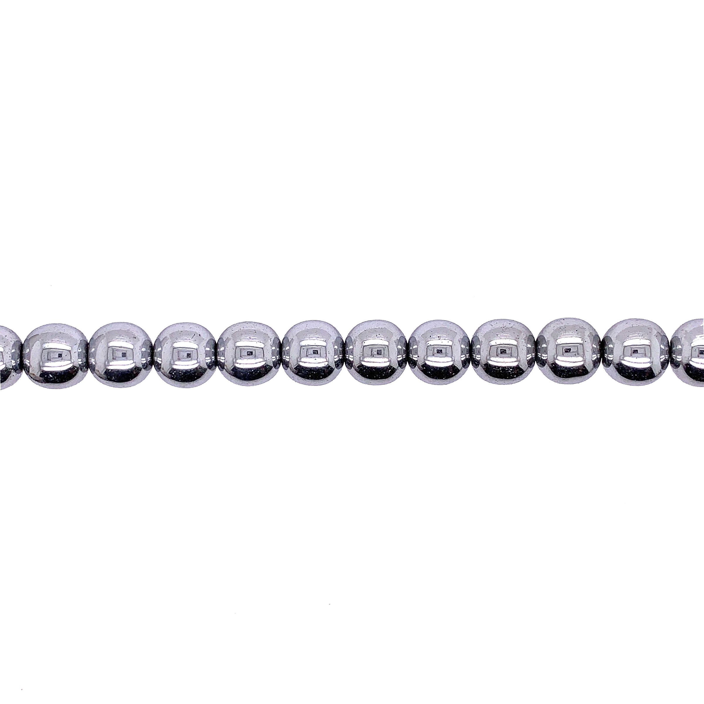 Silver Hematite 8mm - Round