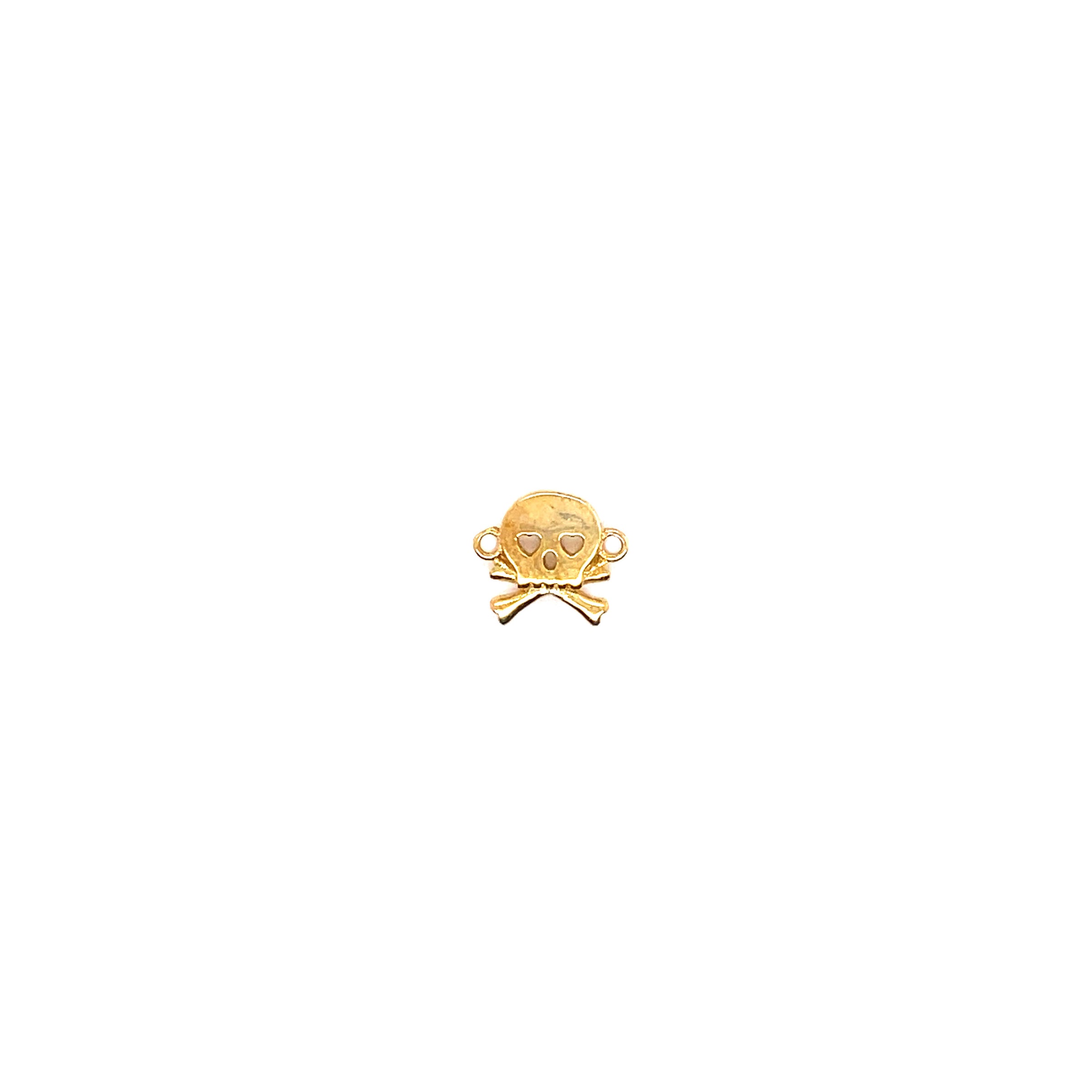Skull Connector 9mm - Gold Plated