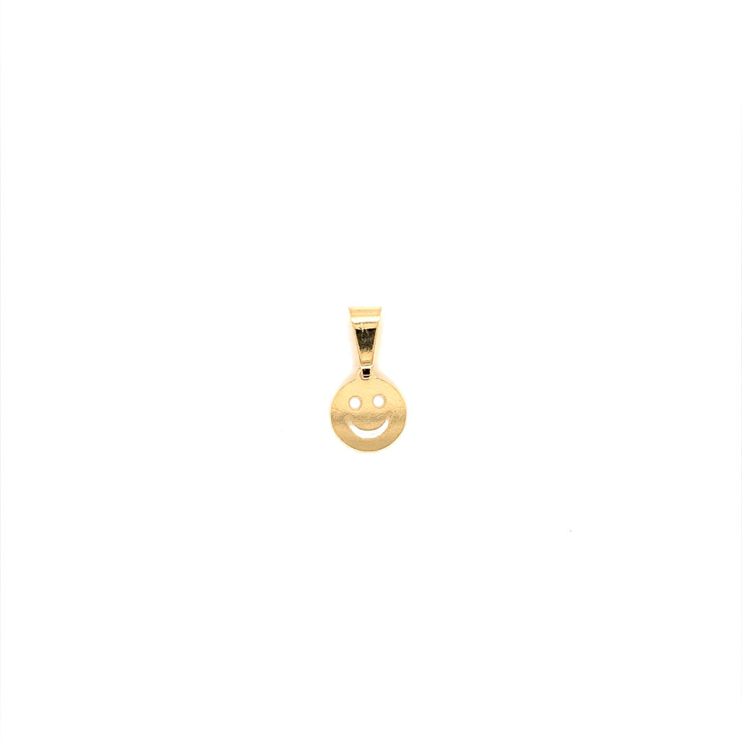 Smiley Pendant 11mm - Gold Filled