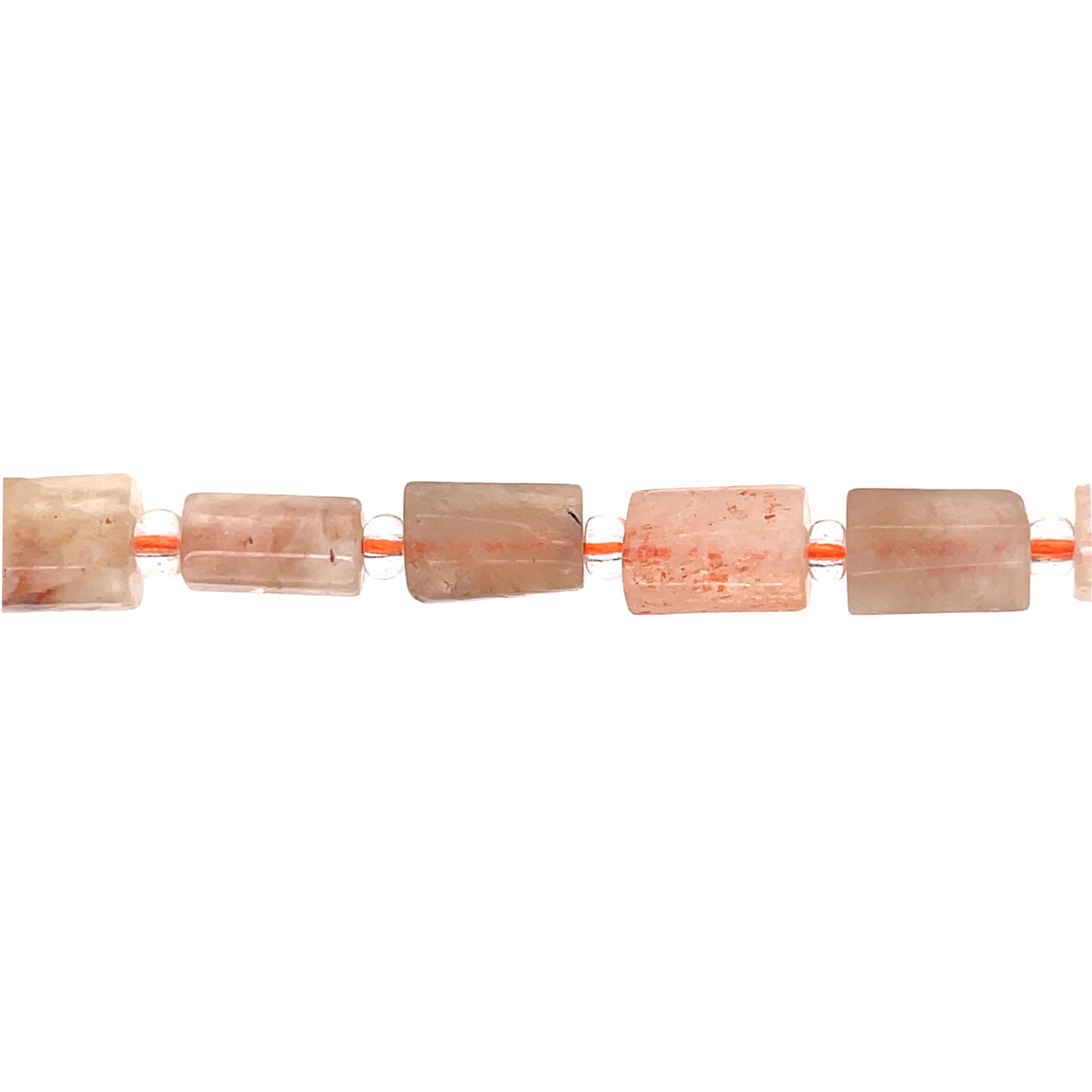 Sunstone Hexagonal Column 10mm - Faceted