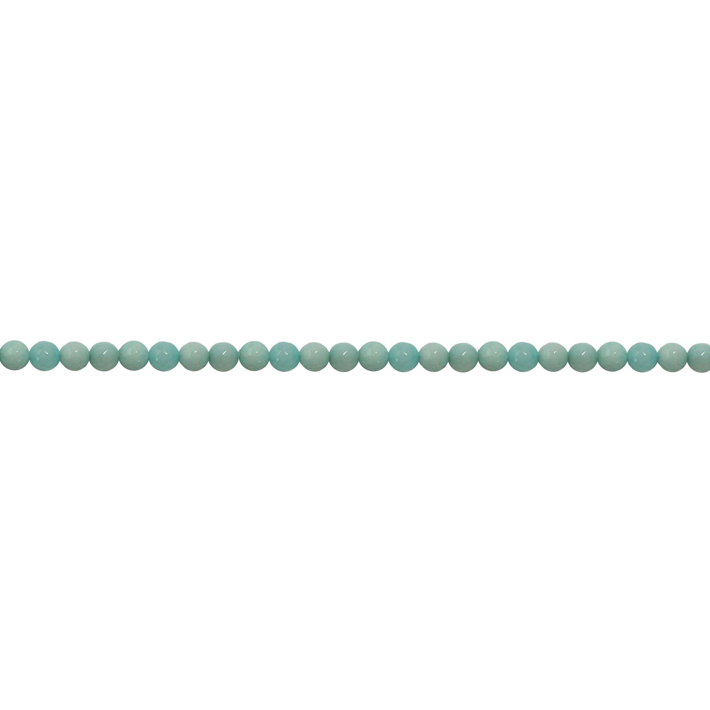 Teal Dyed  Jade 6mm - Faceted