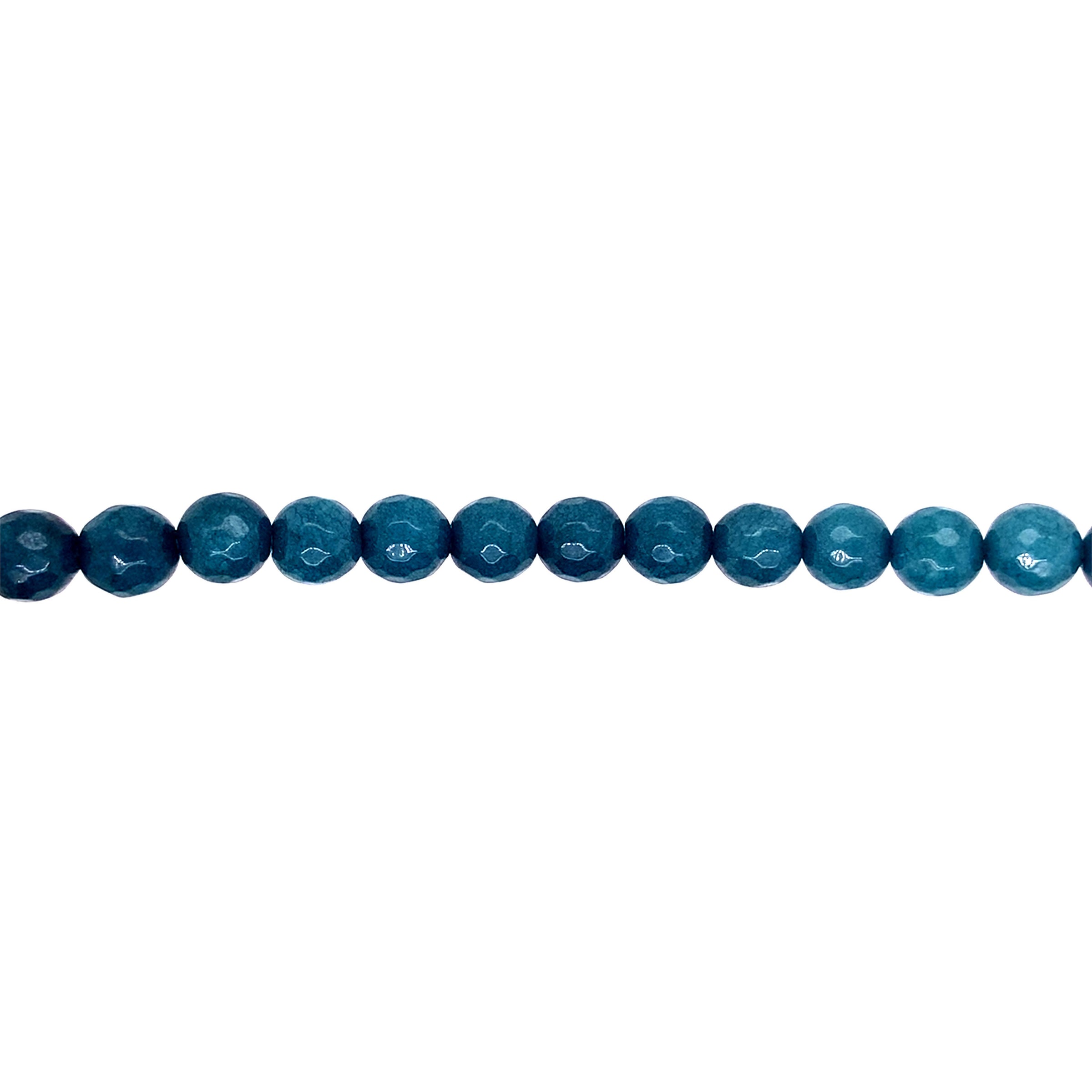 Teal Jade 8mm - Faceted