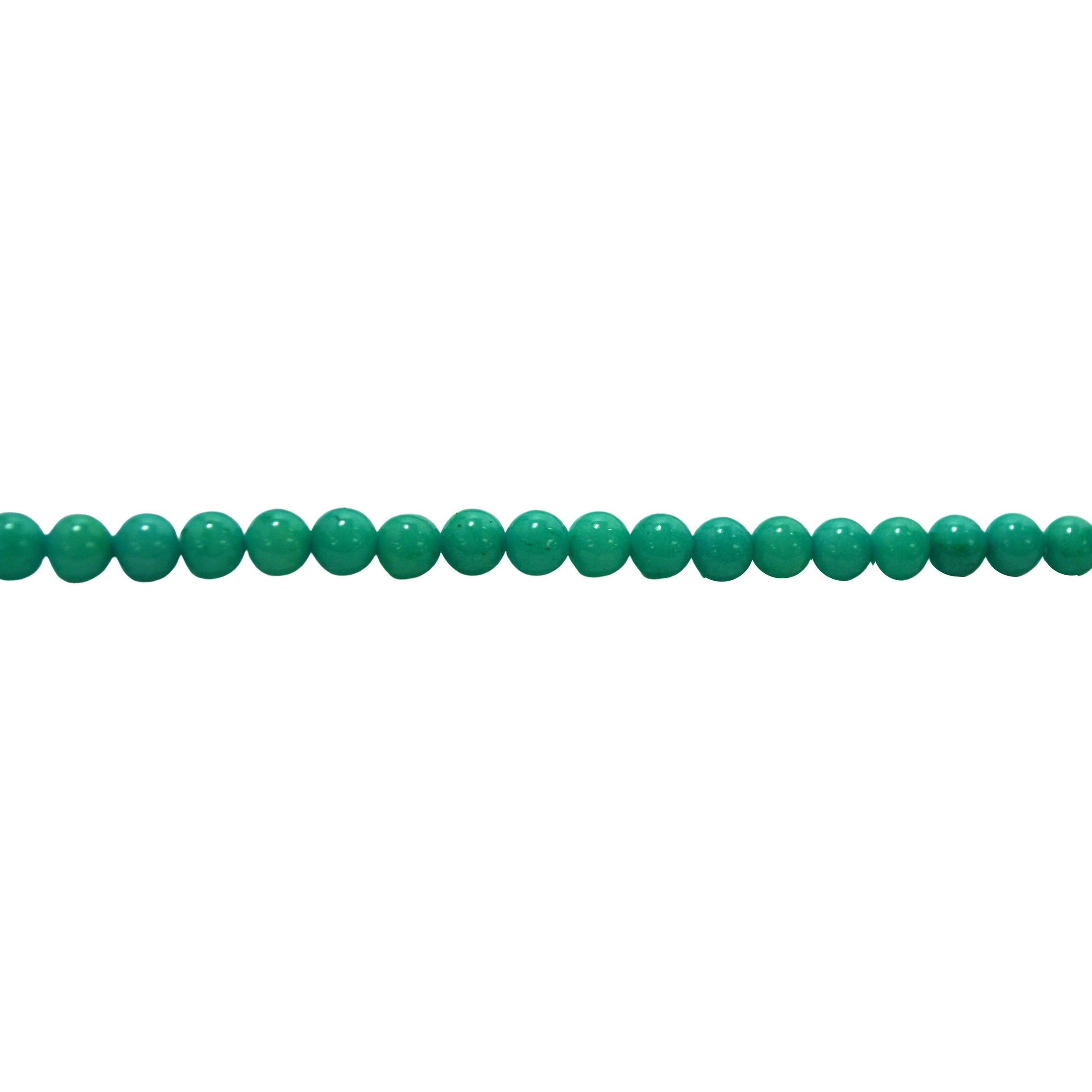 Teal Mashan Jade - Round 4mm