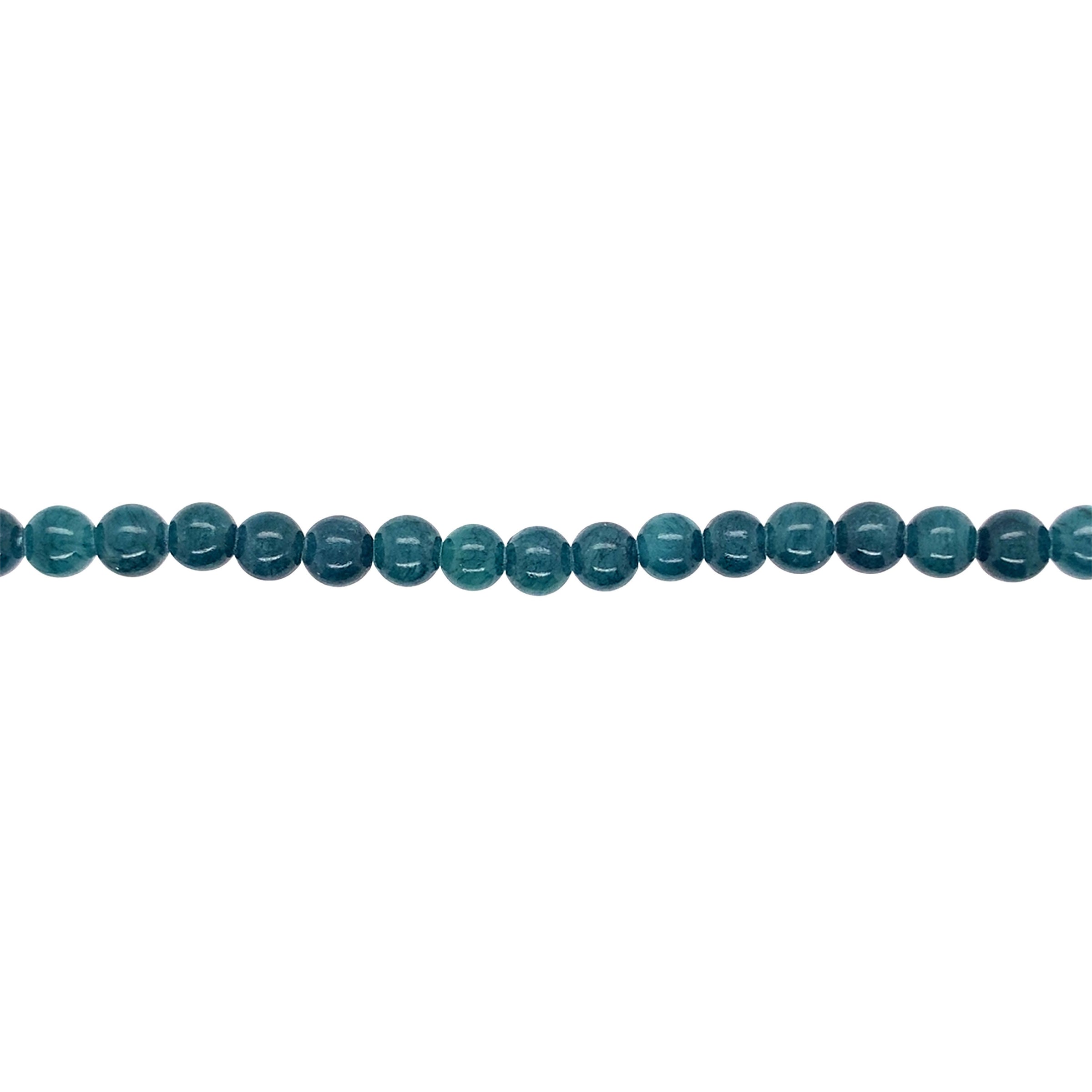 Teal Mashan Jade - Round 6mm