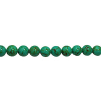 Teal Synthetic Turquoise 12mm - Round