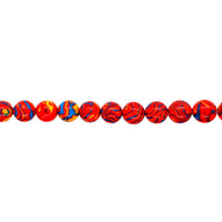 Terracota Marble Jade - Round 10mm