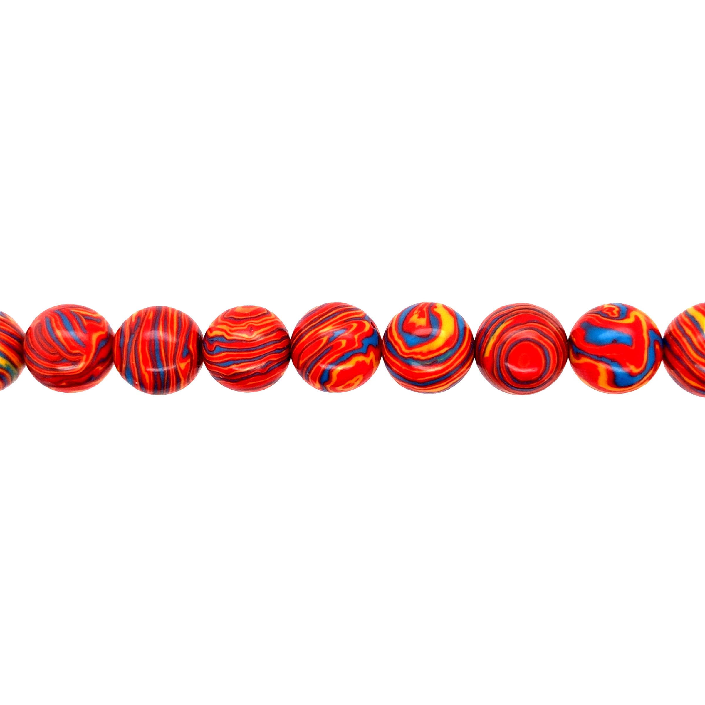Terracota Marble Jade - Round 12mm