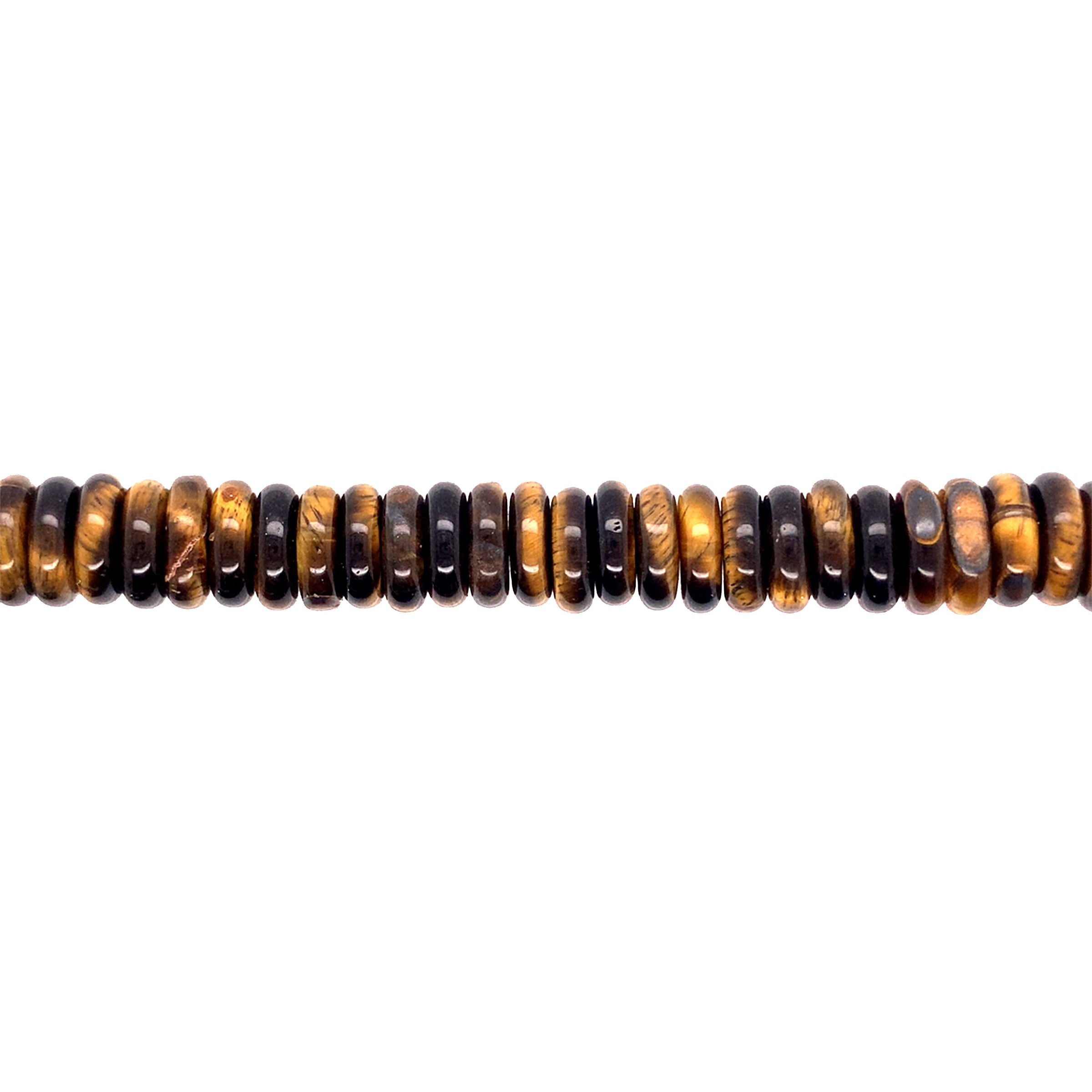 Tiger Eye Gemstone 12mm - Rondelle