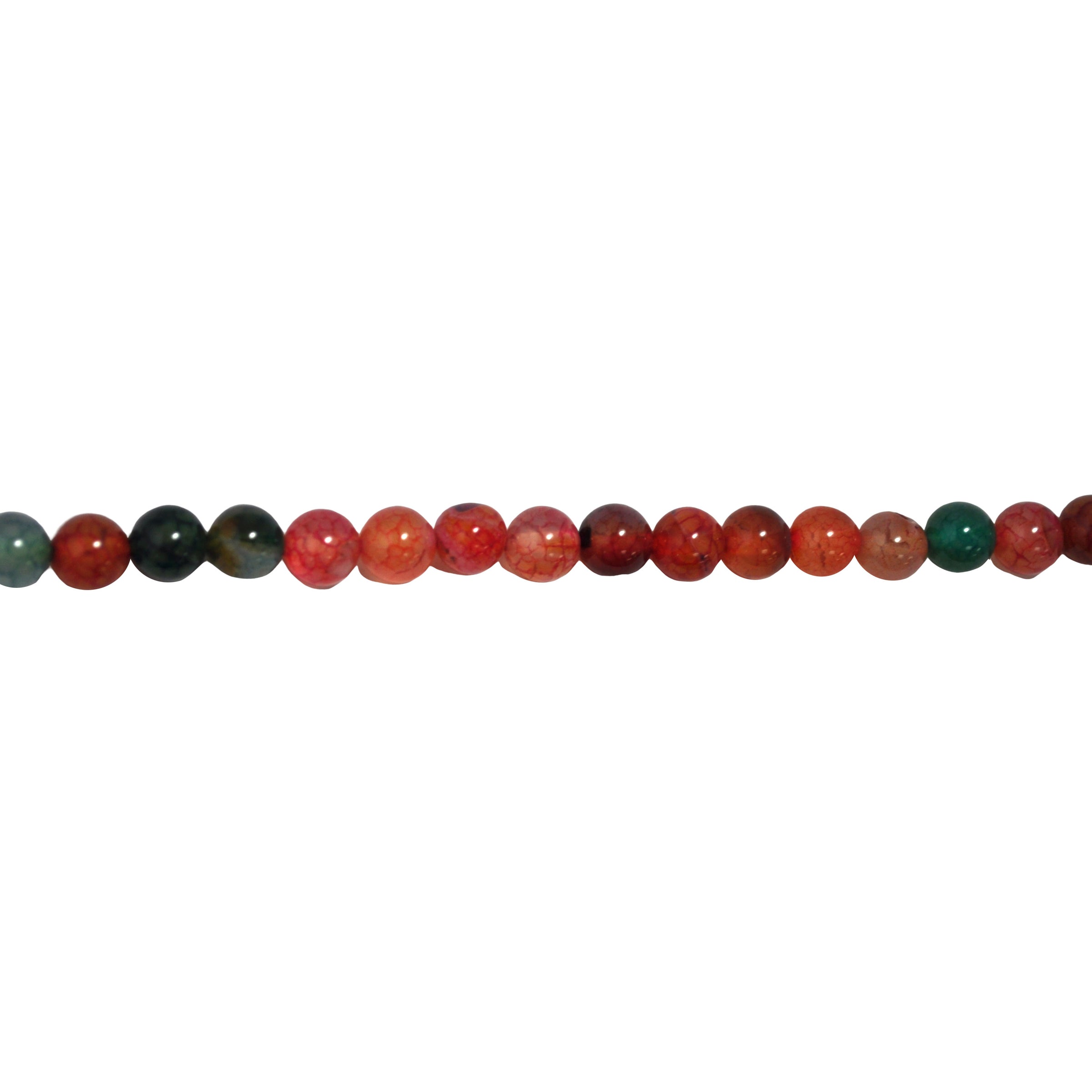 Tourmaline Color Agate 8mm - Round