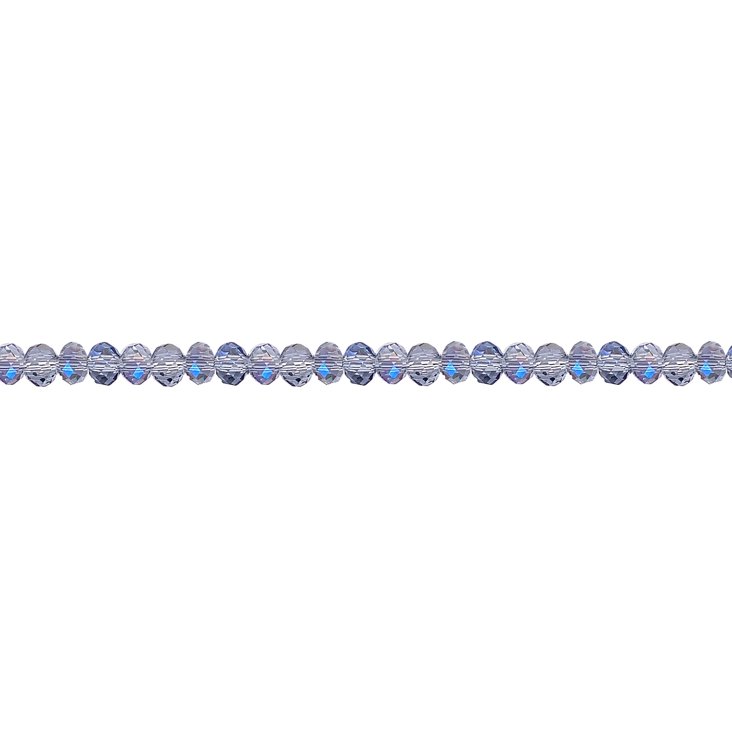 Translucent Purple Crystal 2mm - Rondelle