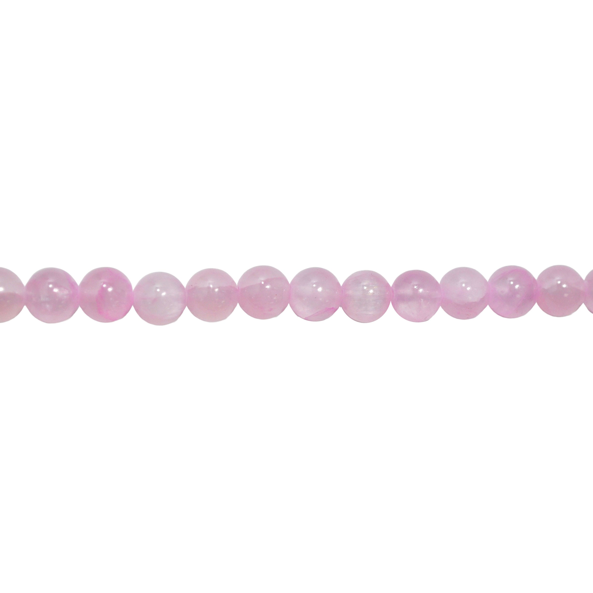 Transparent Light Pink Jade Beads