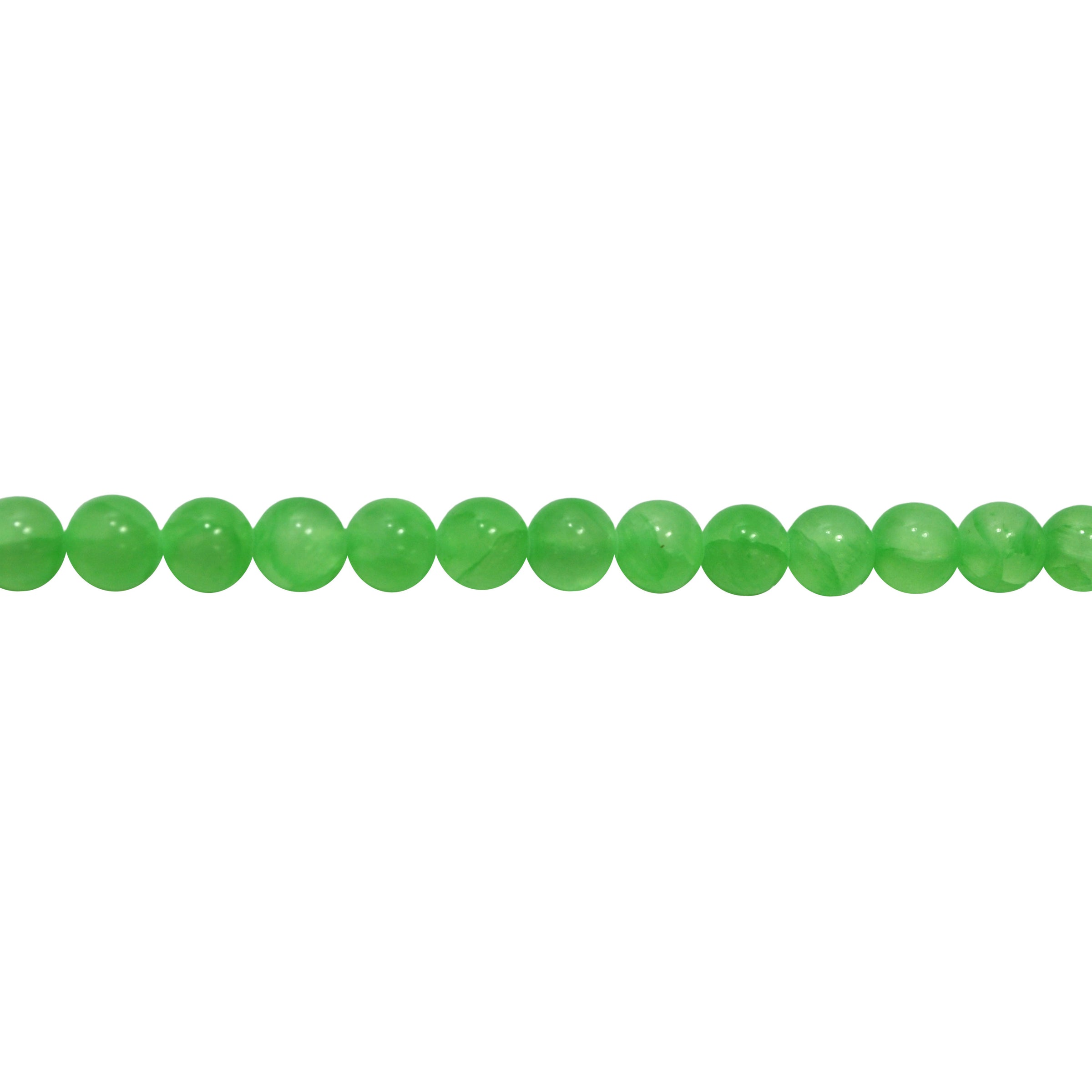 Transparent Teal Jade 10mm- Round