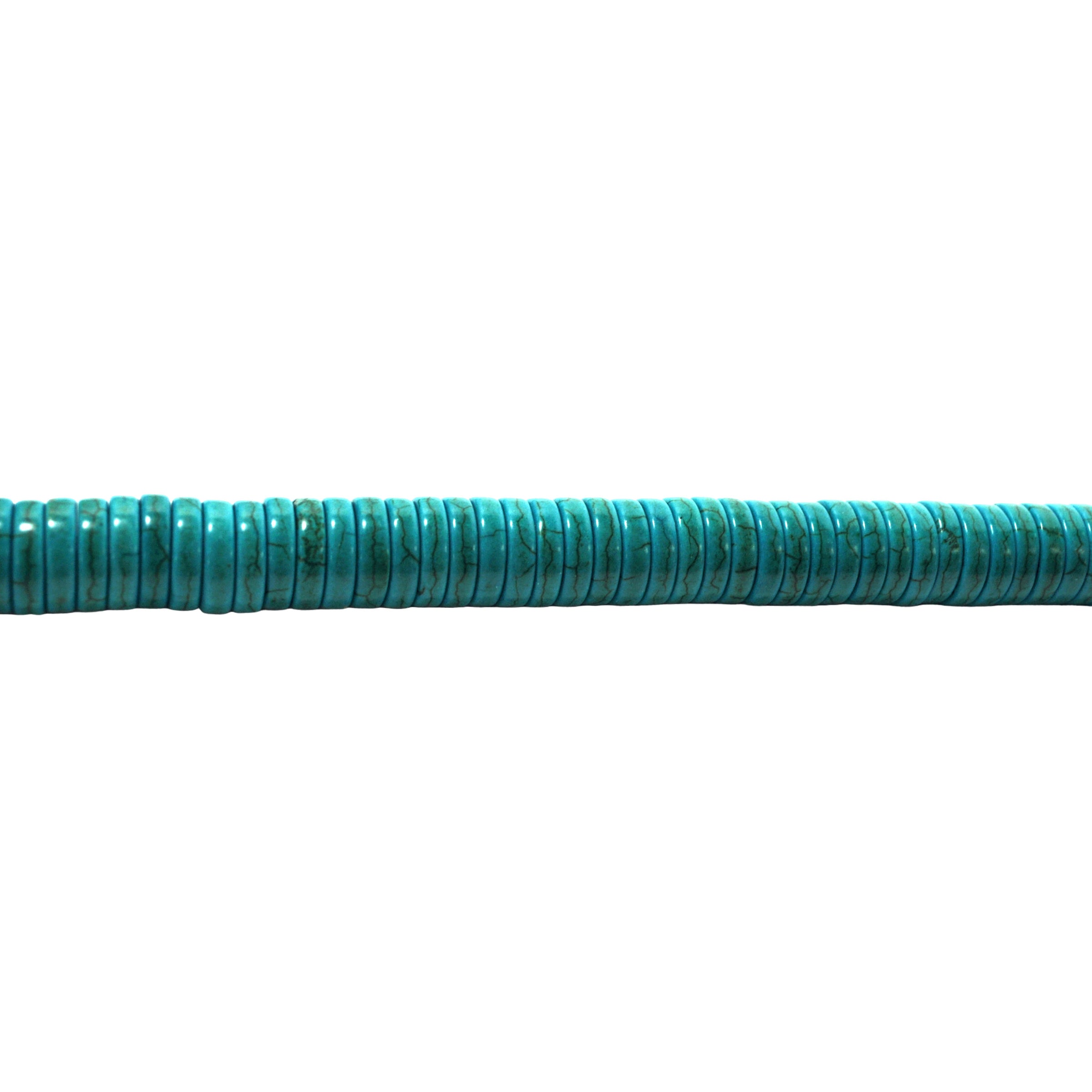 Turquoise Magnesite Heishi 12mm - Rondelle