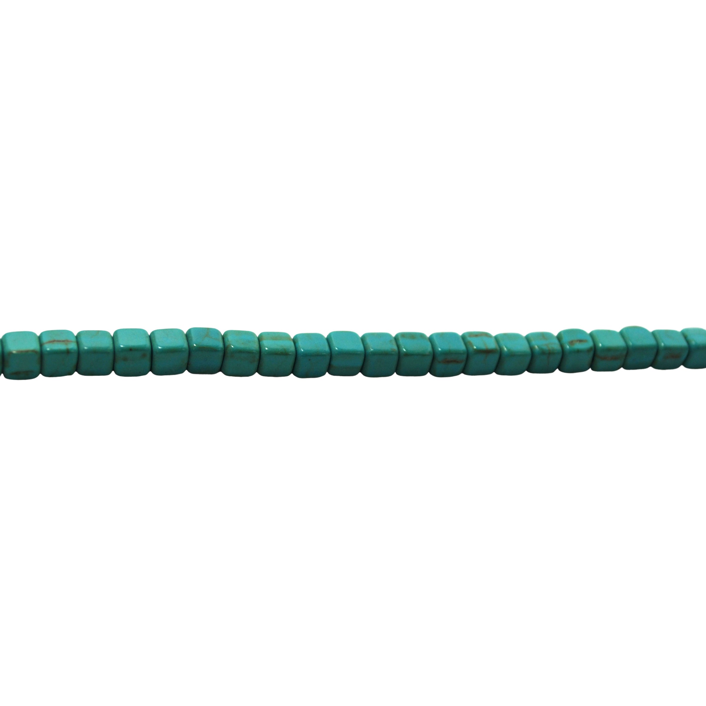 Turquoise Magnesite Square 4mm