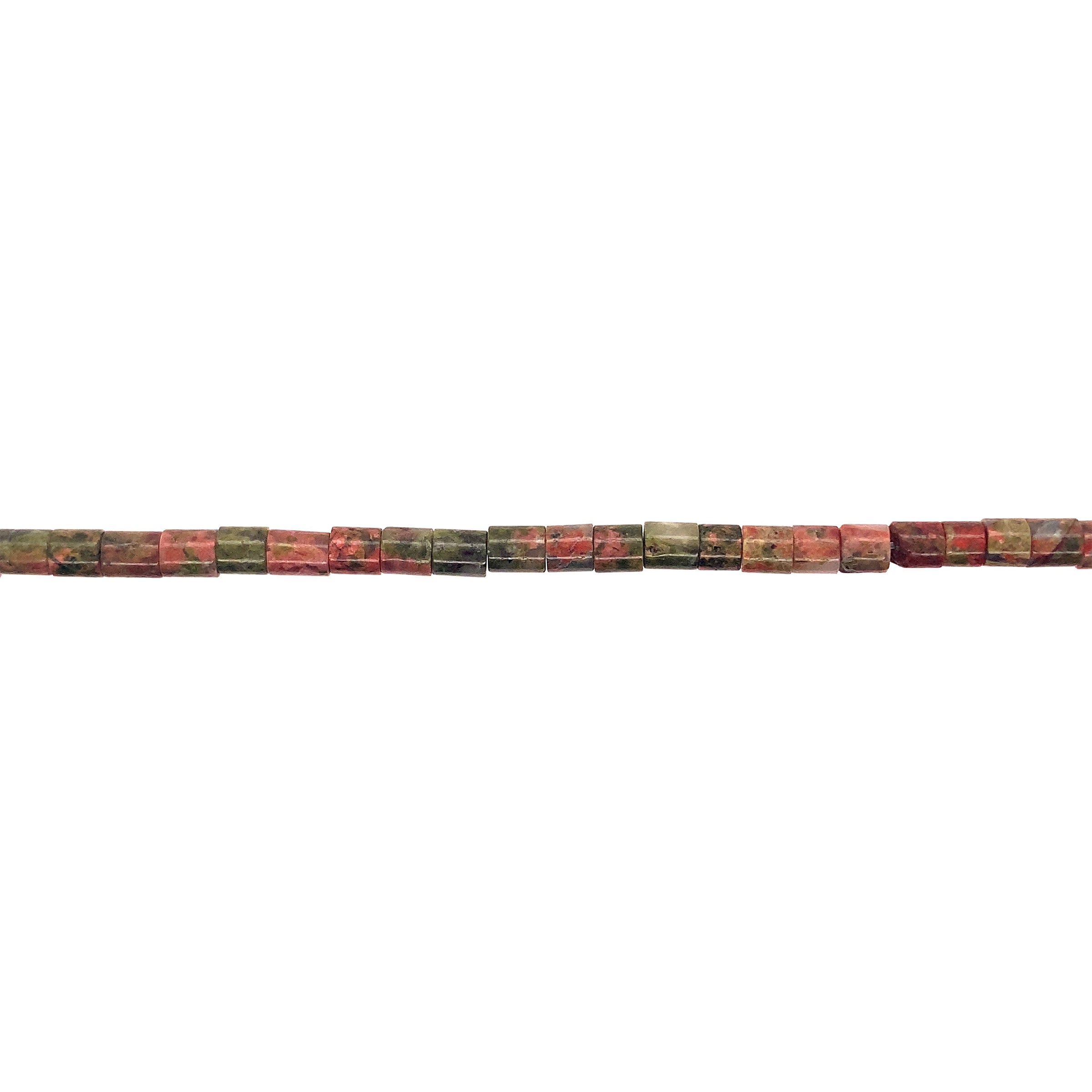 Unakite Tube Beads