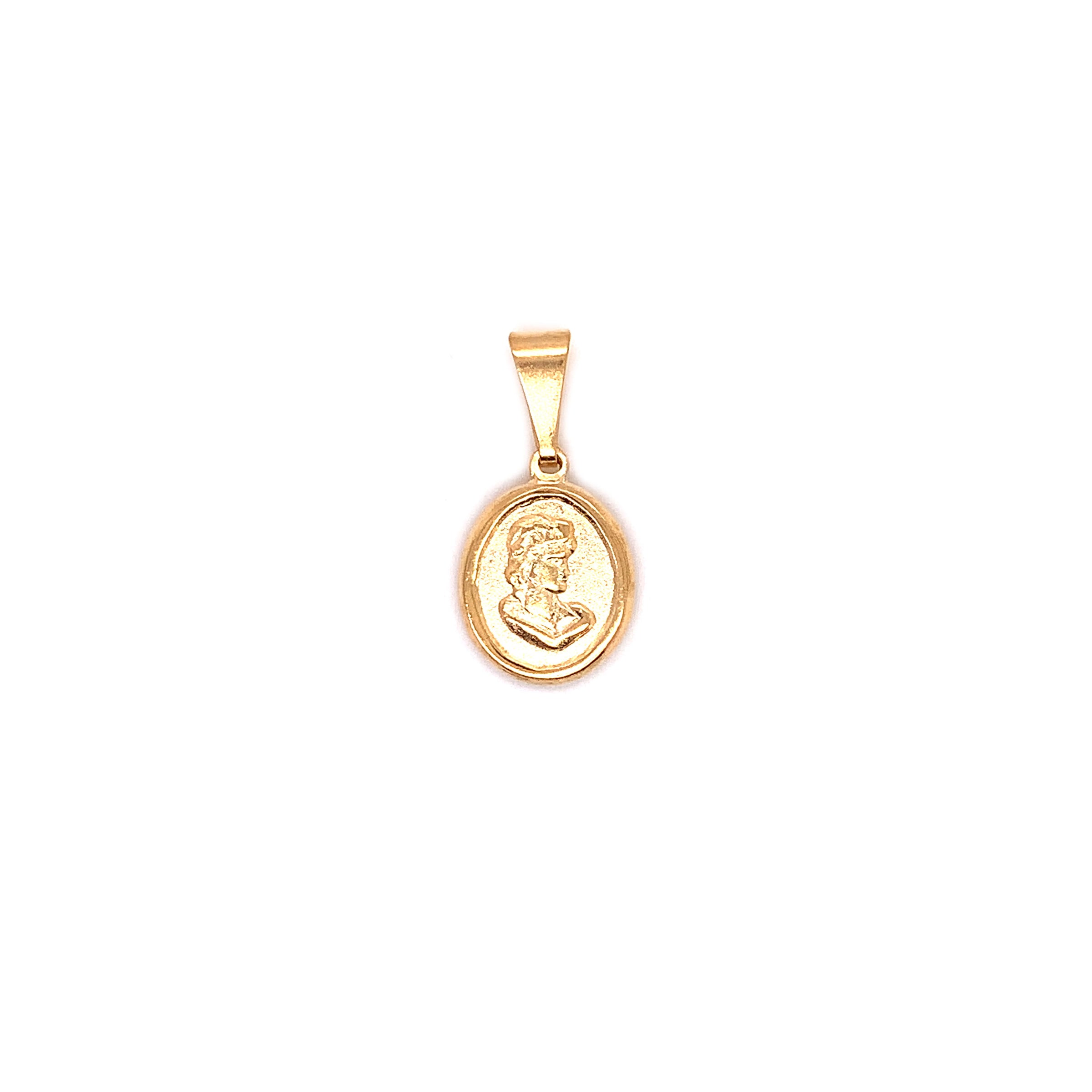 Victorian Lady Pendant 16mm - Gold Filled