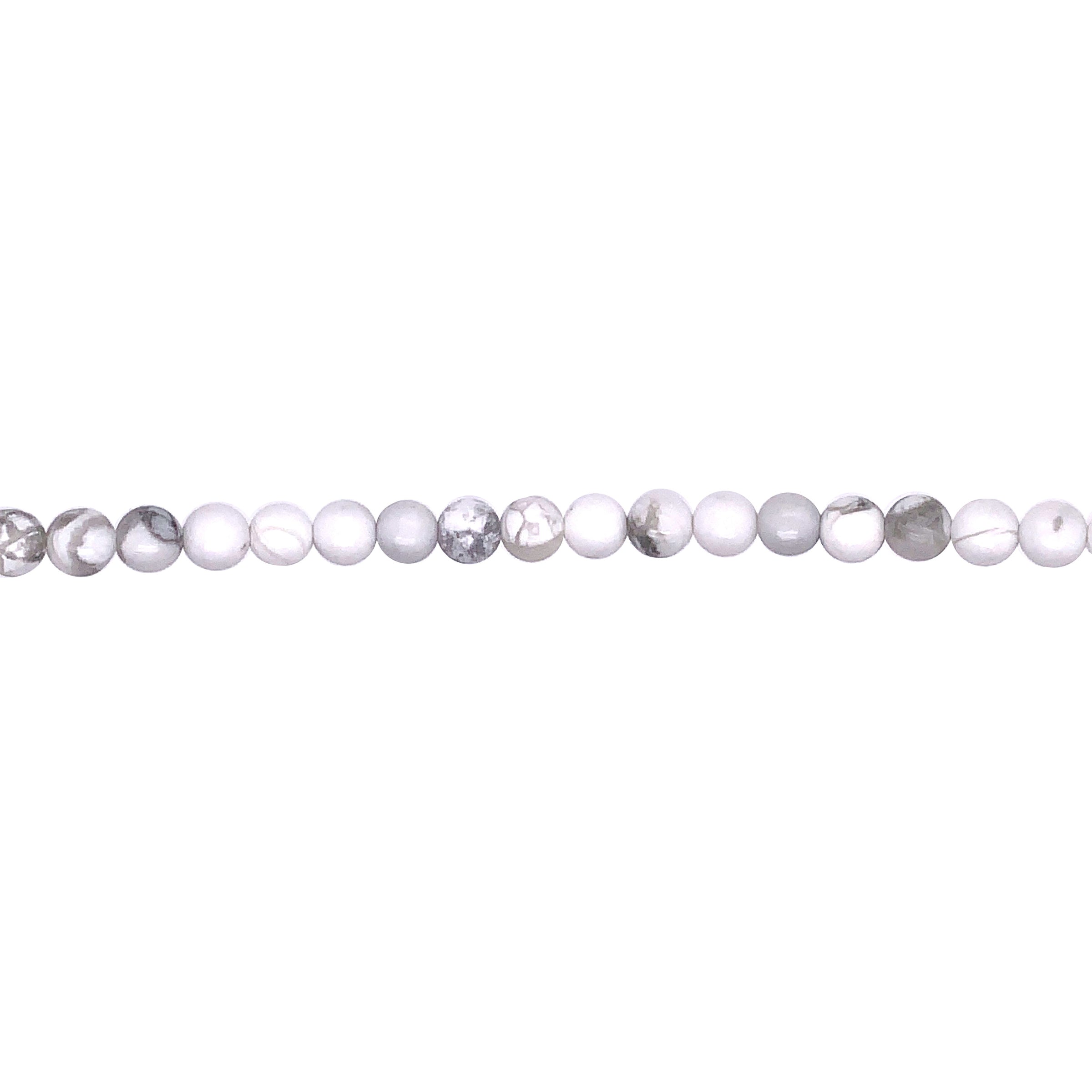 White Howlite 4mm - Round