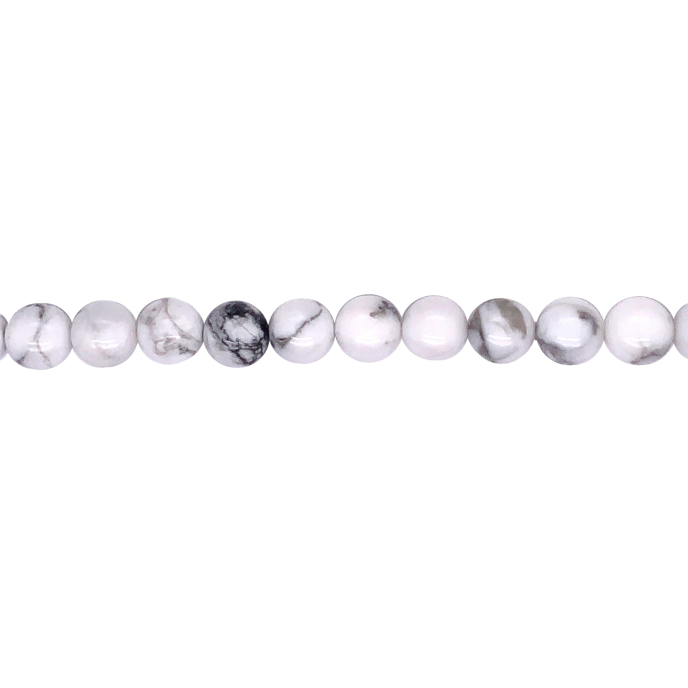 White Howlite 6mm - Round