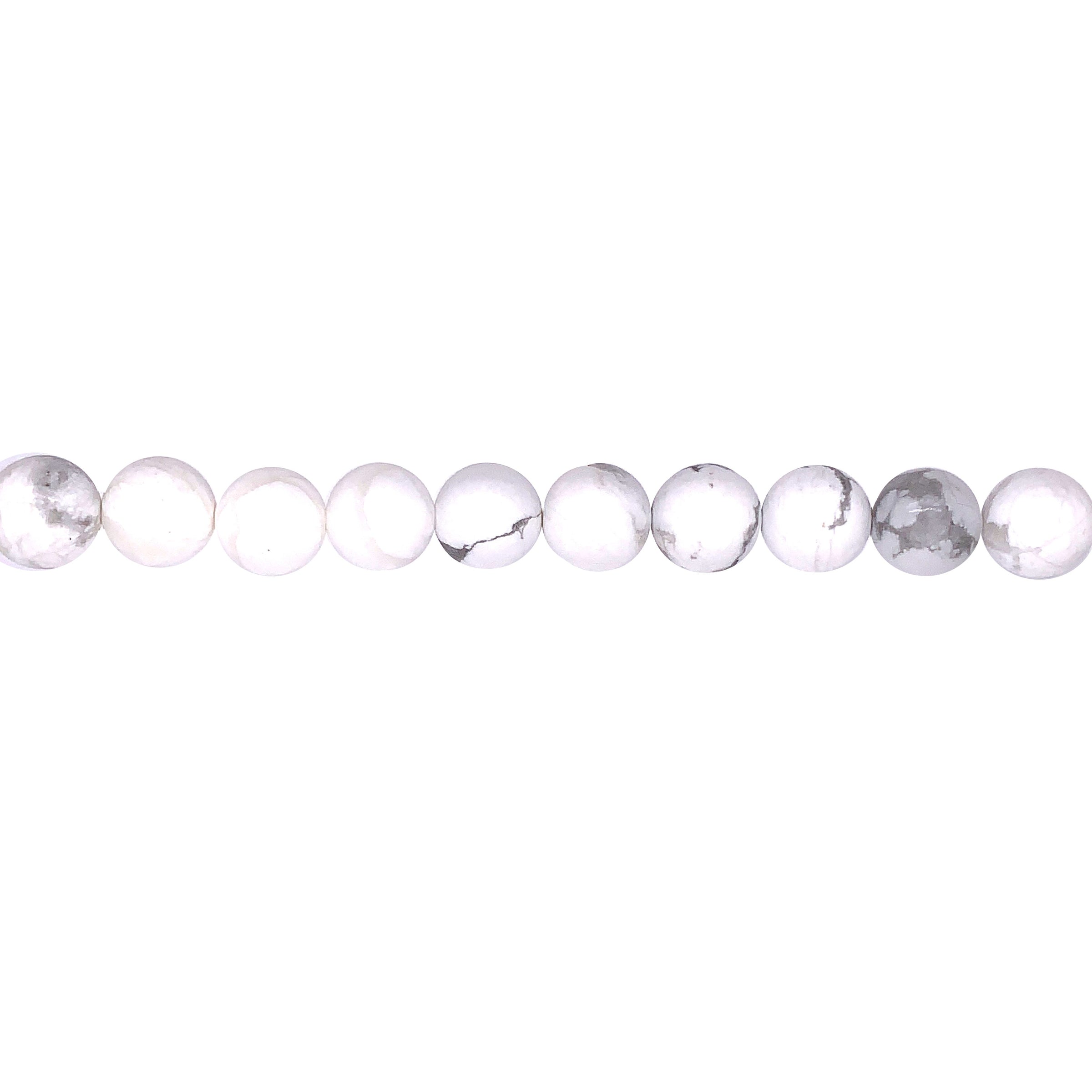 White Howlite 8mm - Round