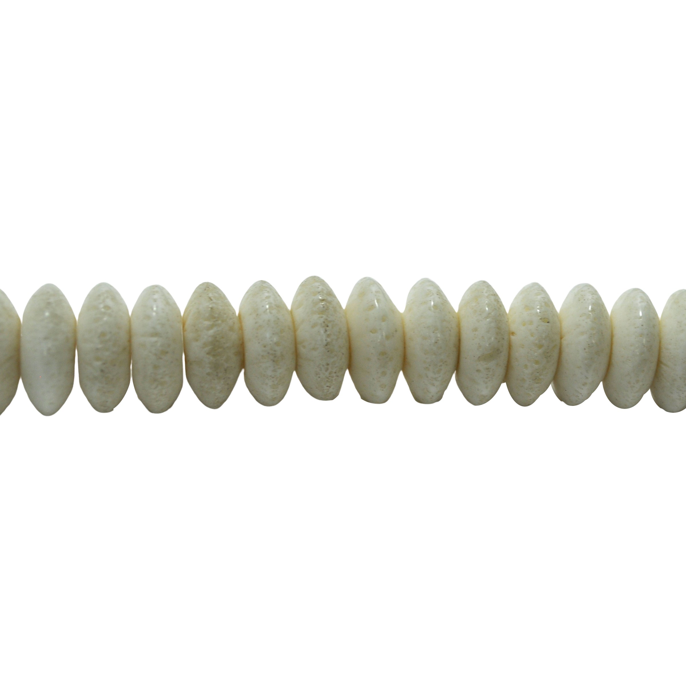 White Sponge Coral 20mm - Rondelle