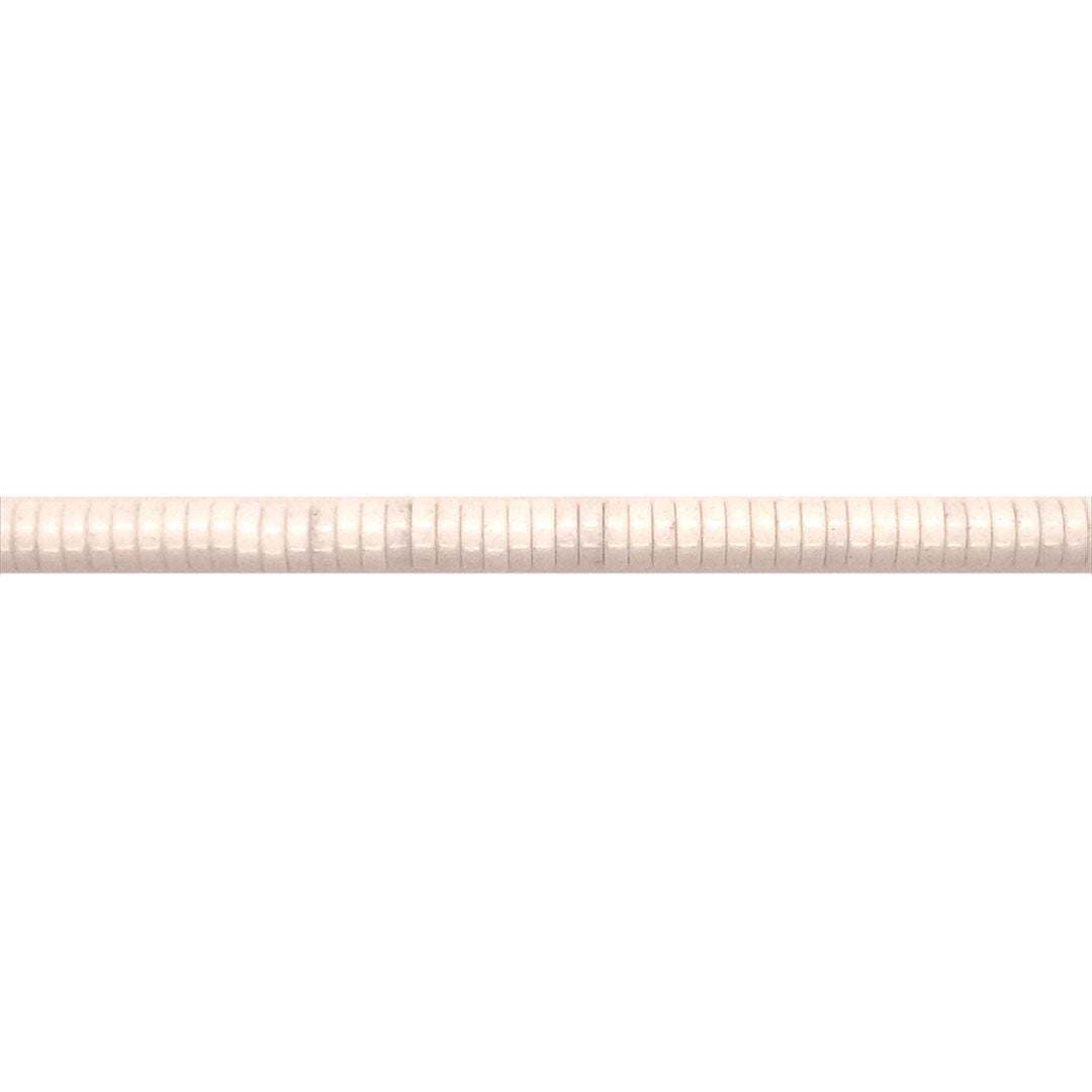 White Stone Heishi Rondelle Beads 6mm