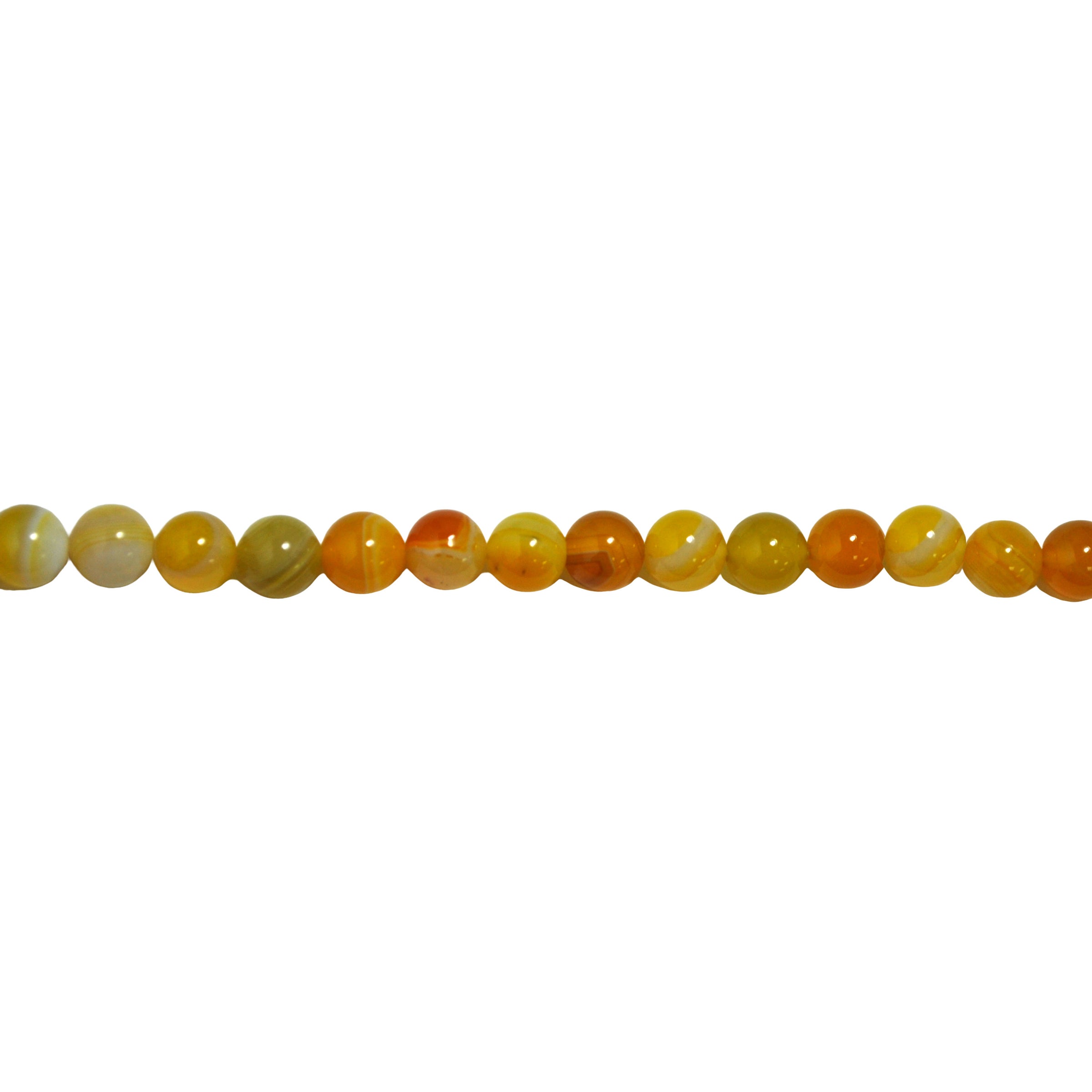 Yellow Banded Agate 10mm - Round