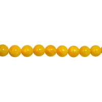 Yellow Mashan Jade - Round 14mm