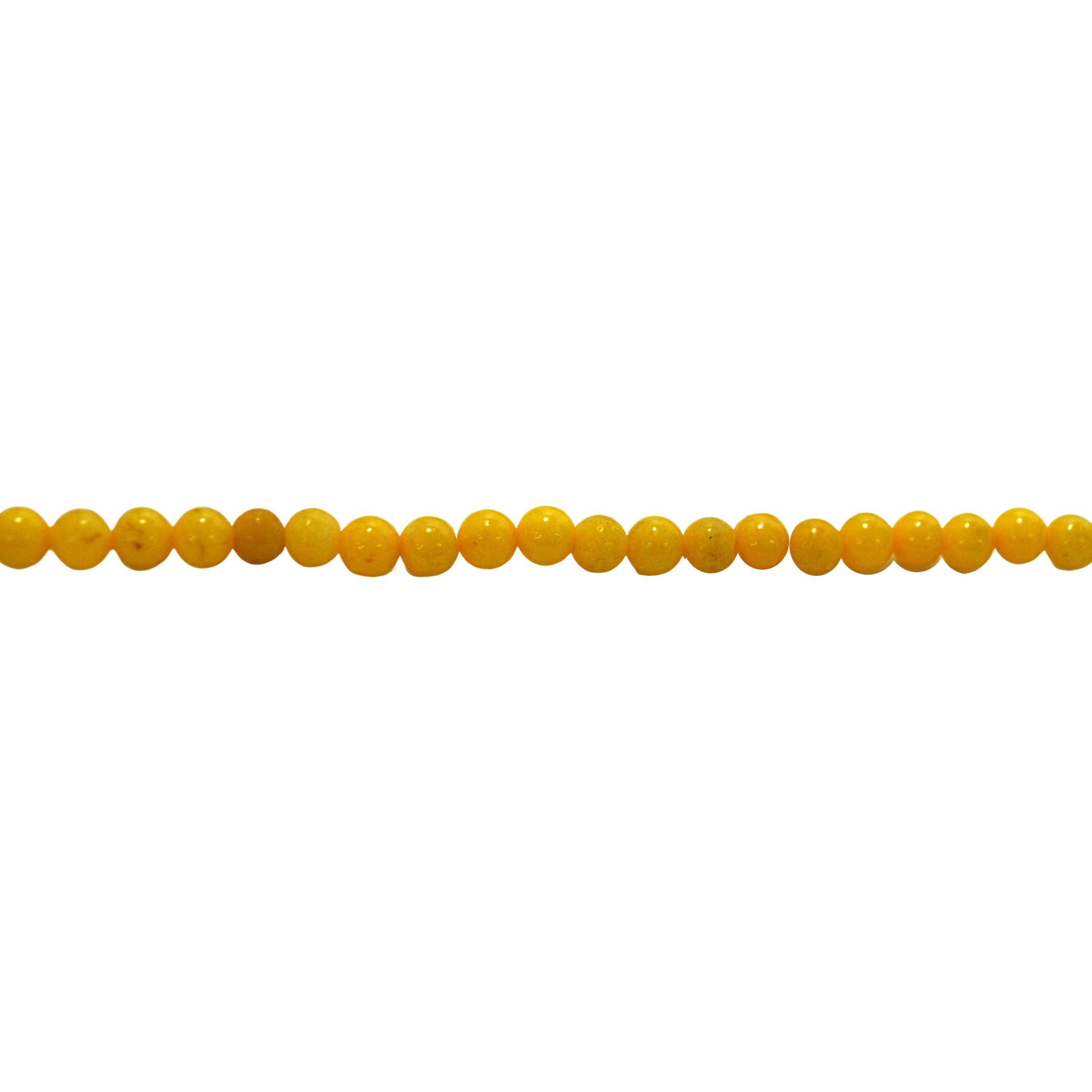 Yellow Mashan Jade - Round 6mm