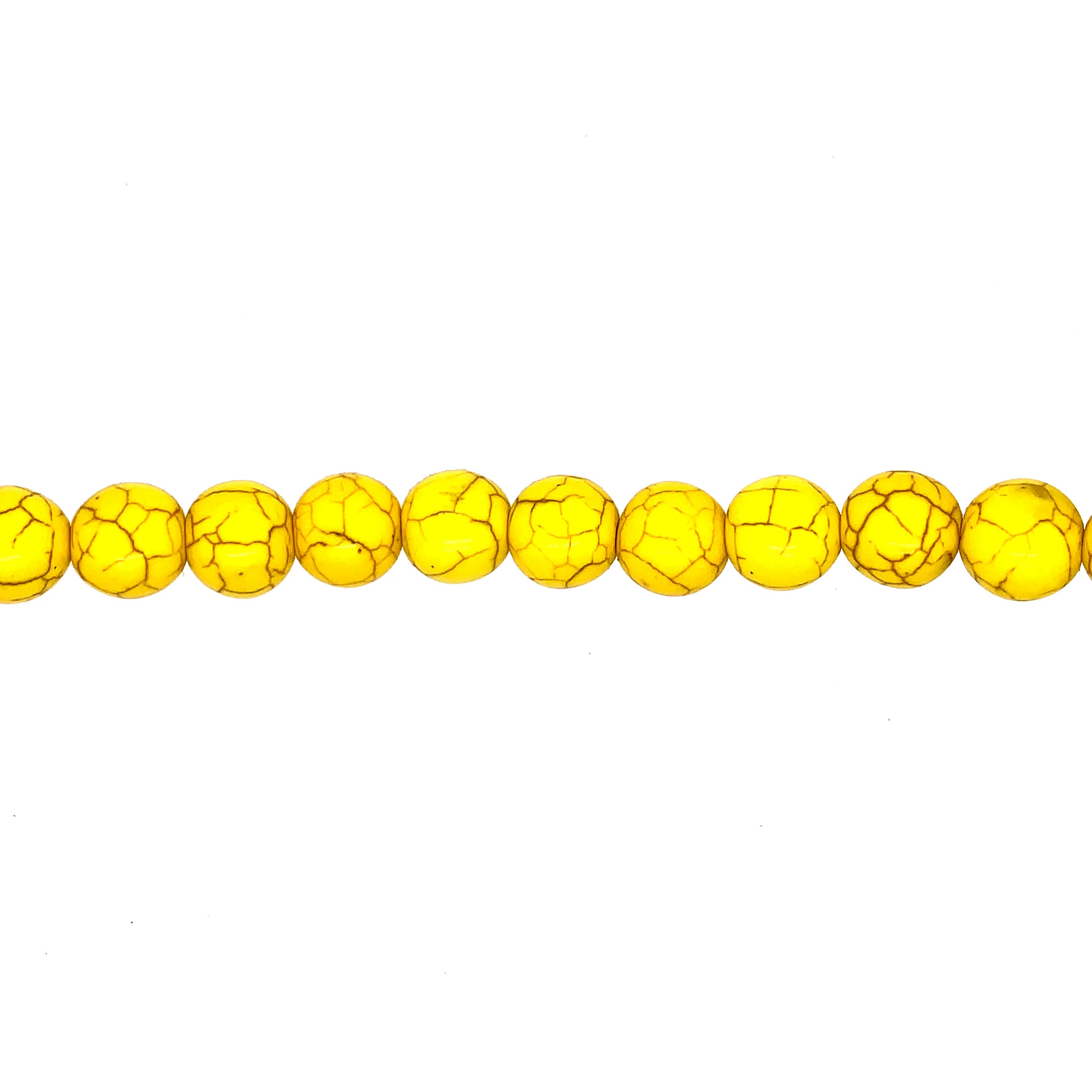 Yellow Synthetic Turquoise 10mm - Round
