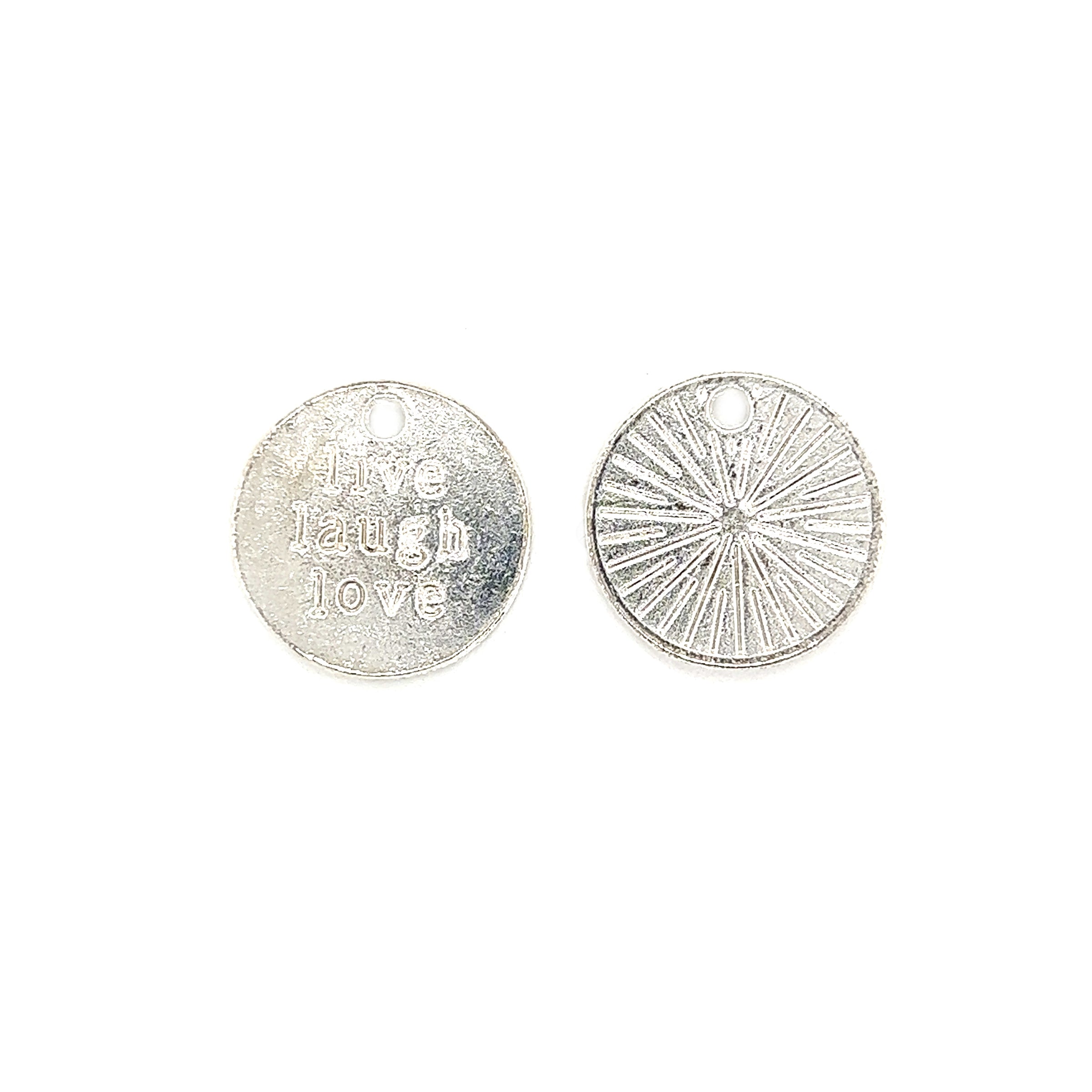 Live Laugh Love Charm - Silver Plated
