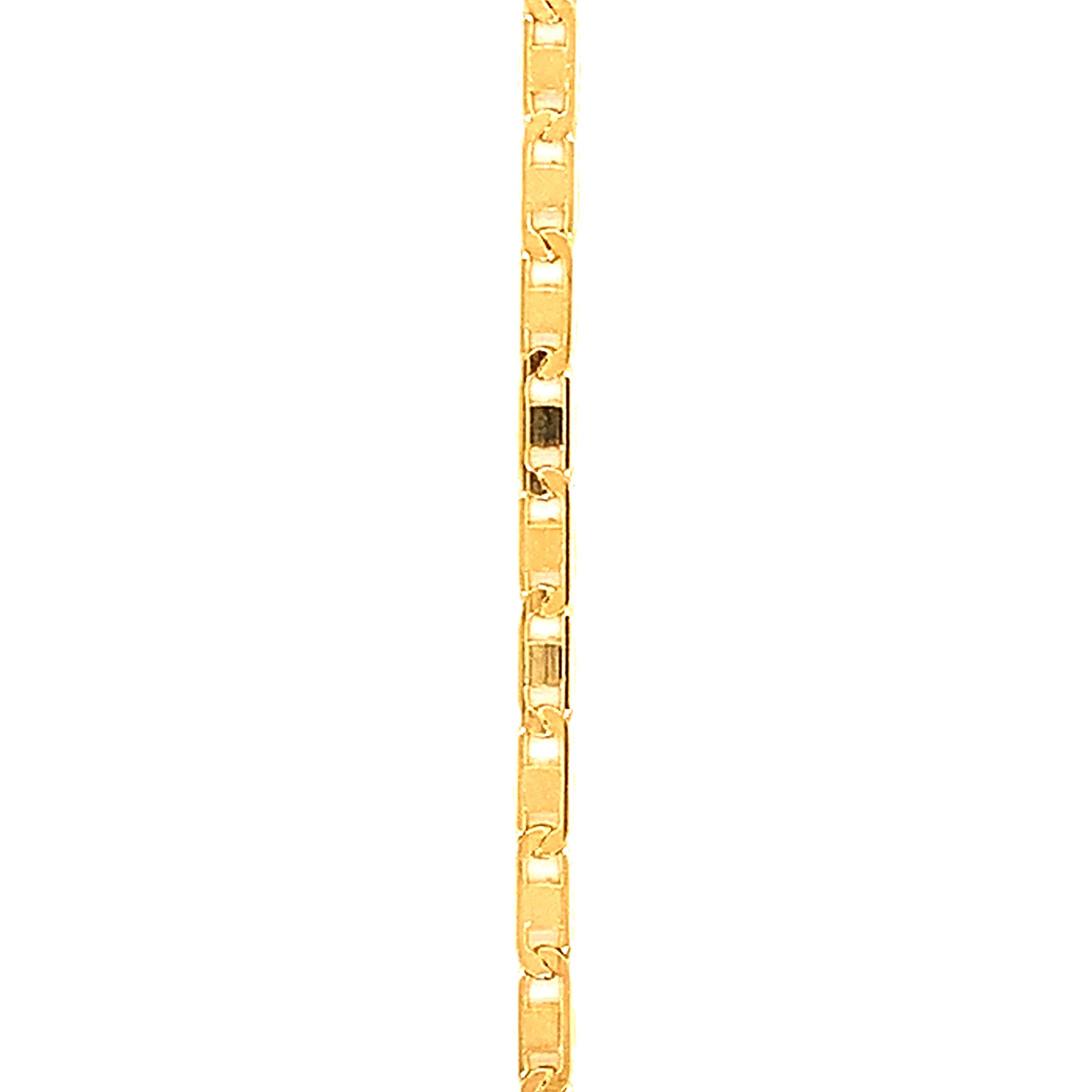 14" 2mm Flat Mariner Chain - Gold Filled