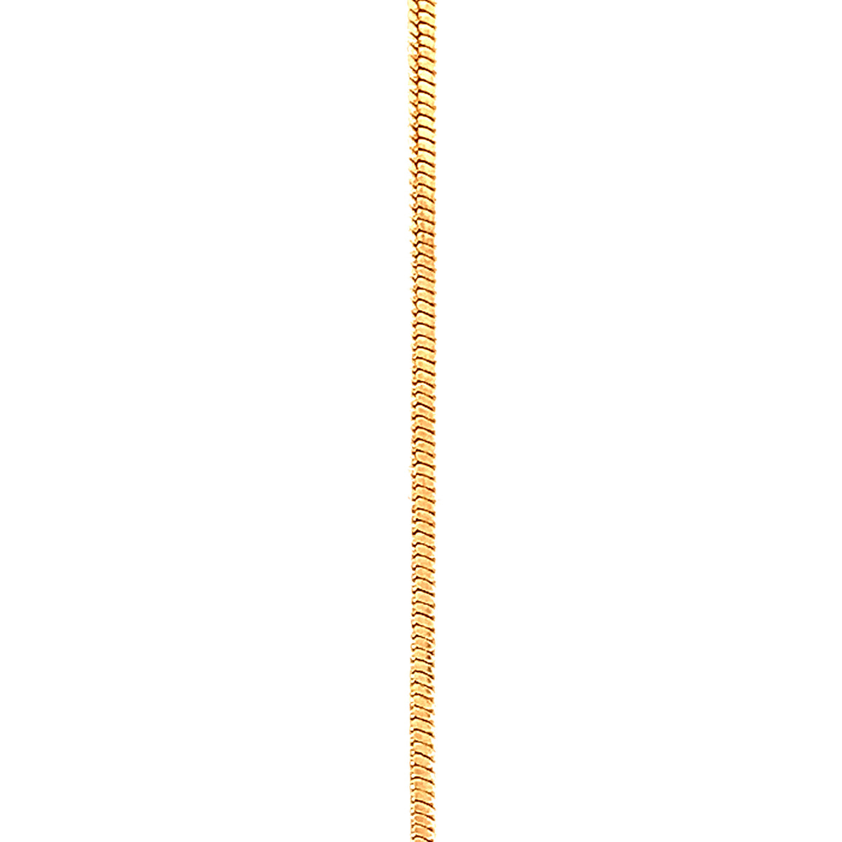 16" 1mm Snake Box Chain - Gold Filled