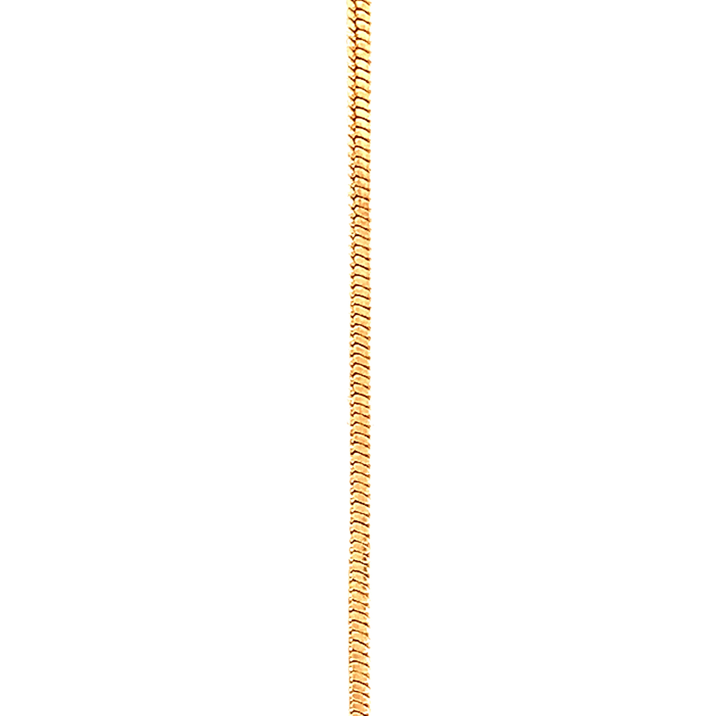 16" 1mm Snake Box Chain - Gold Filled