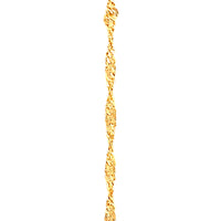16" 2mm Singapore Link Chain - Gold Filled