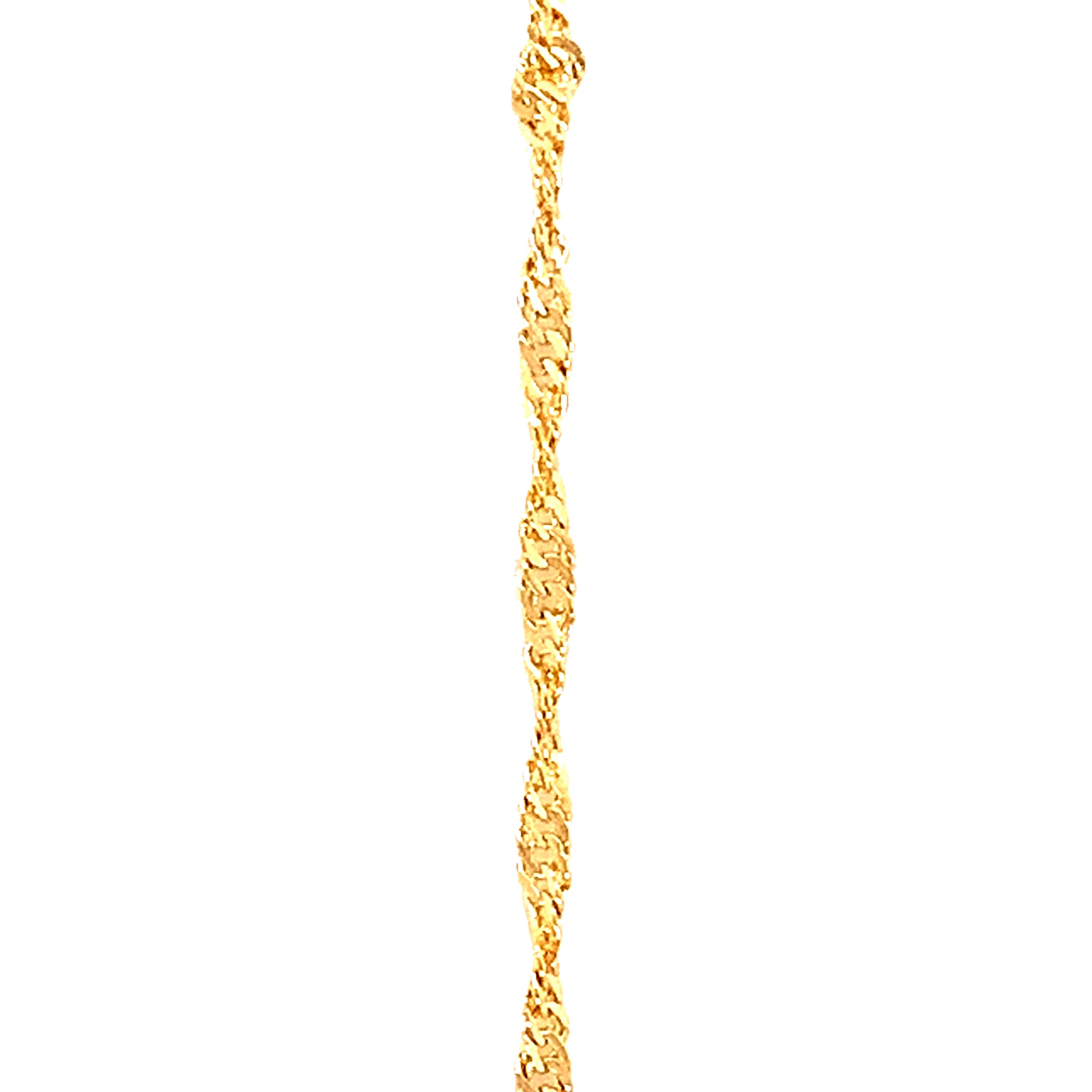 16" 2mm Singapore Link Chain - Gold Filled