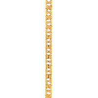 16" 3.5mm Textured Link Chain - Gold Filled